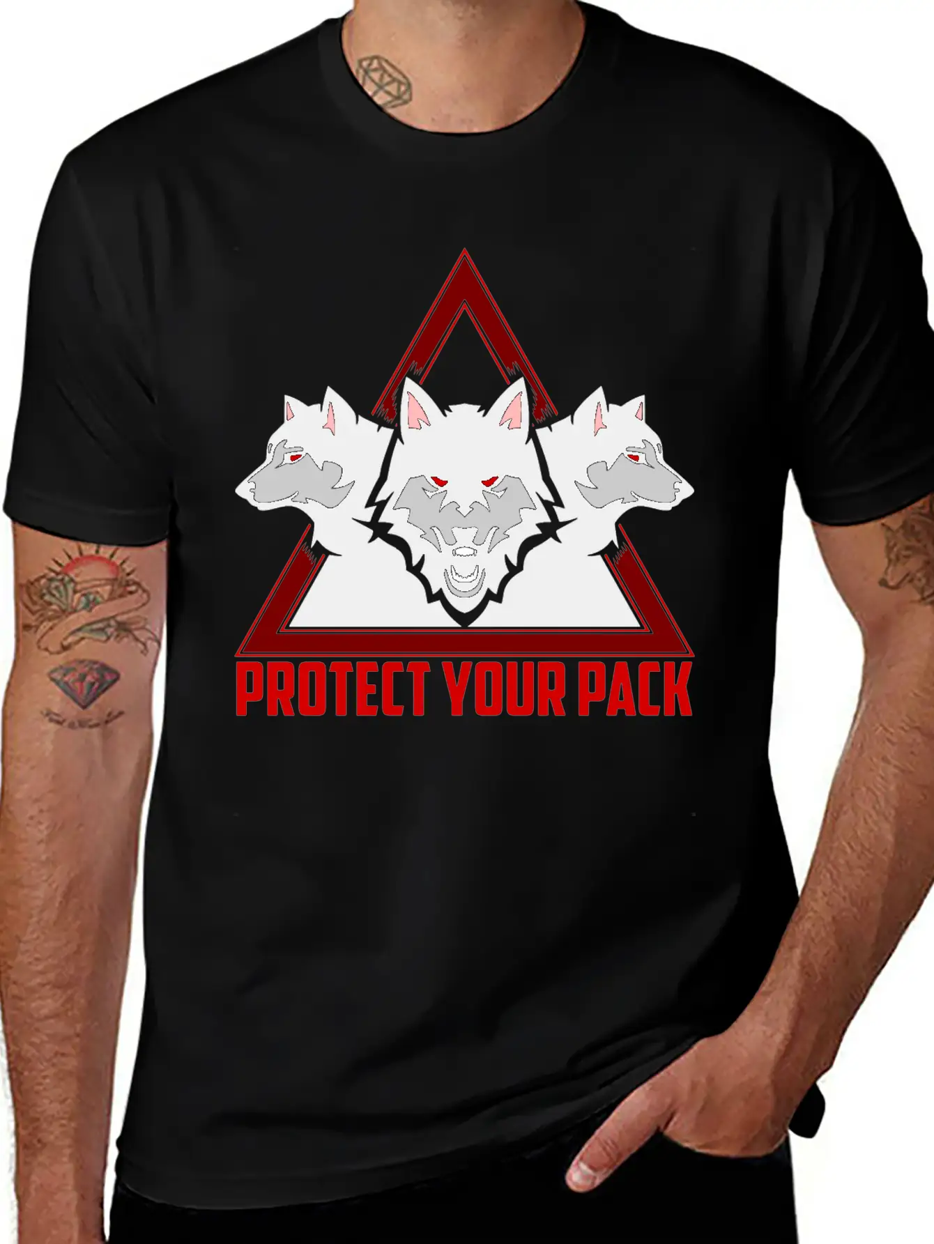 Wolf Pack Unisex Casual T-Shirt – Clean Design For Daily Comfort