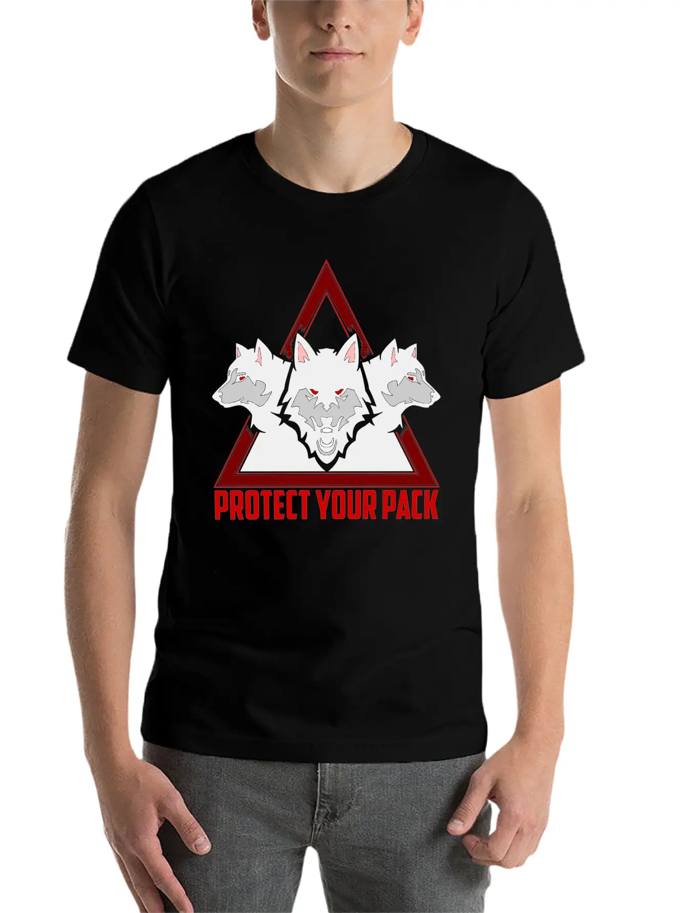 Wolf Pack Unisex Casual T-Shirt – Clean Design For Daily Comfort