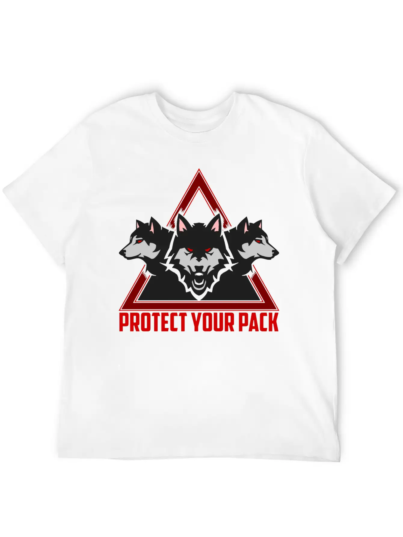 Wolf Pack Unisex Casual T-Shirt – Clean Design For Daily Comfort