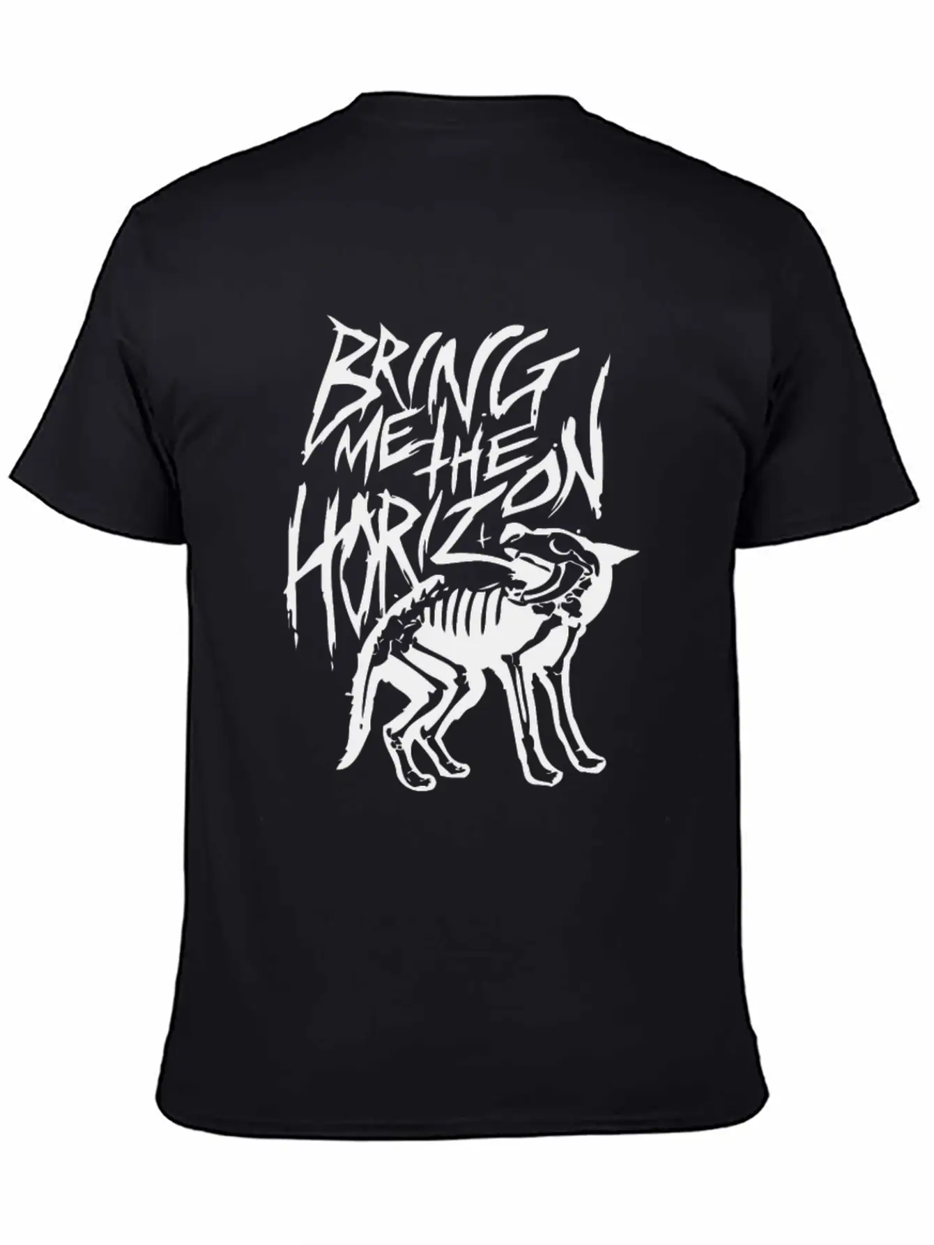 Wolf Skull Lightweight Cotton T-Shirt – Daily Comfort Graphic Shirt