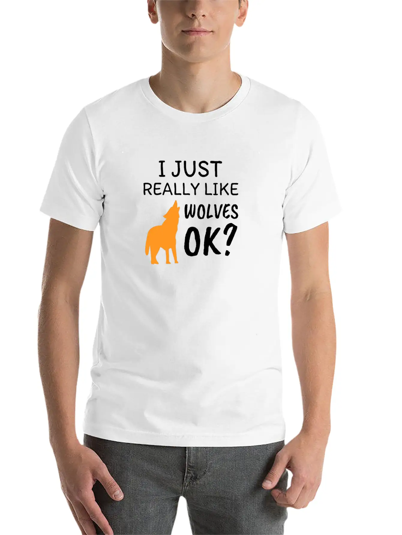 Wolf Soft Cotton Short Sleeve Tee – Unisex Wardrobe Staple