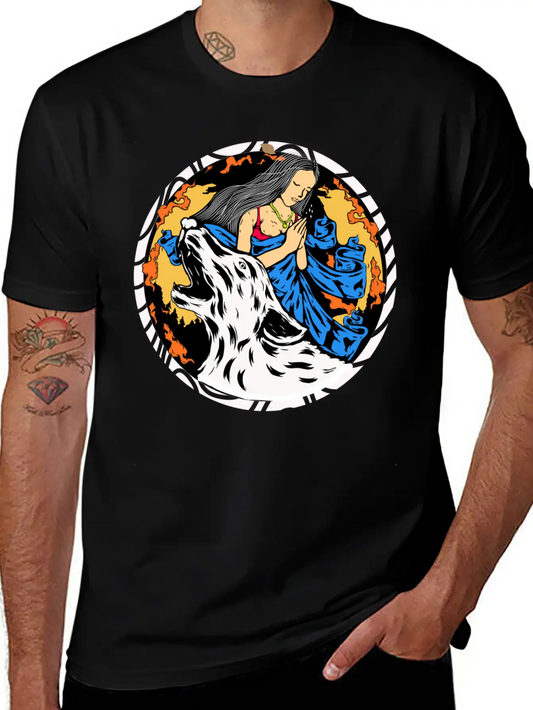 Wolf Wish Unisex Casual T-Shirt – Clean Design For Daily Comfort
