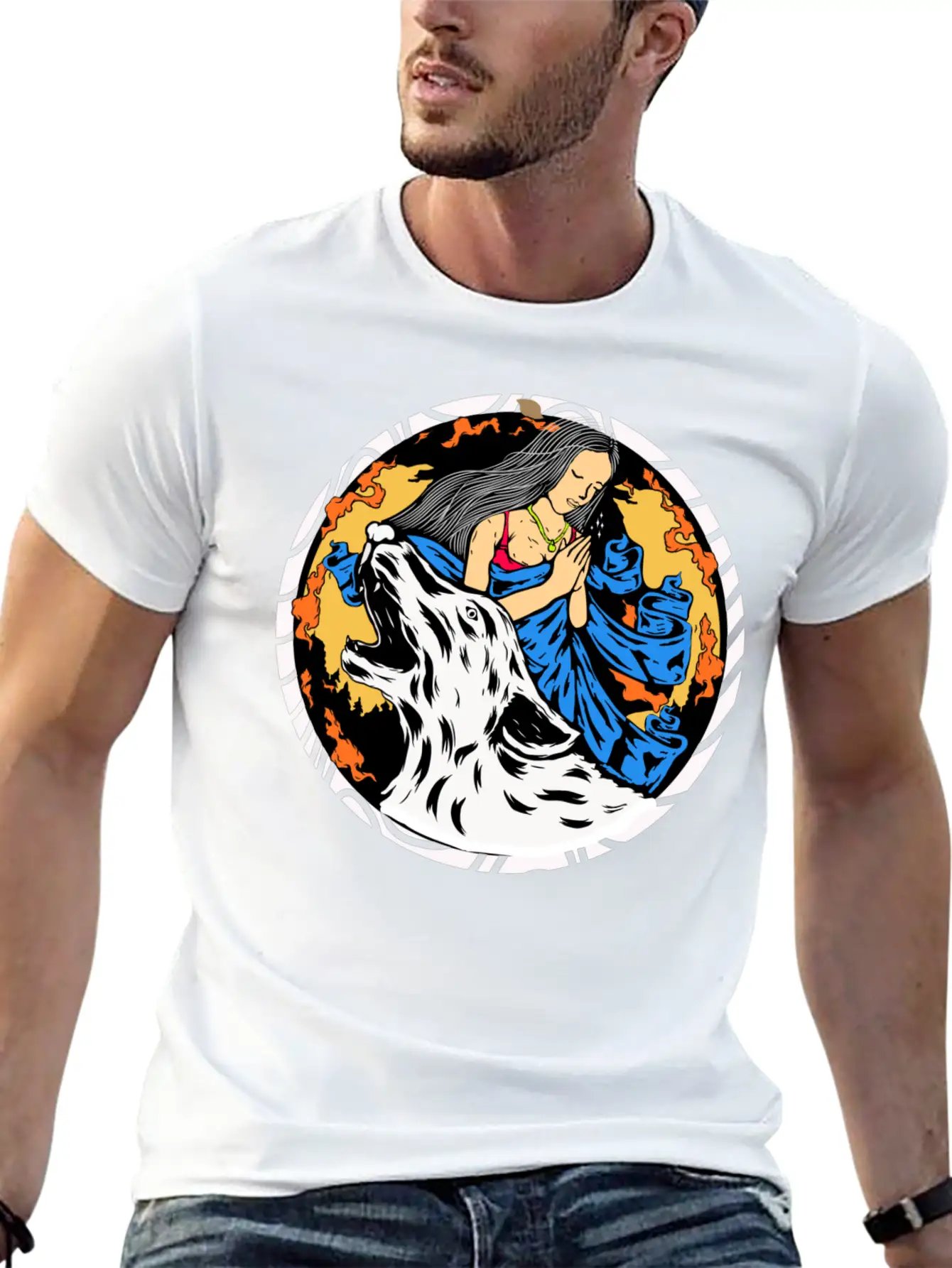 Wolf Wish Unisex Casual T-Shirt – Clean Design For Daily Comfort