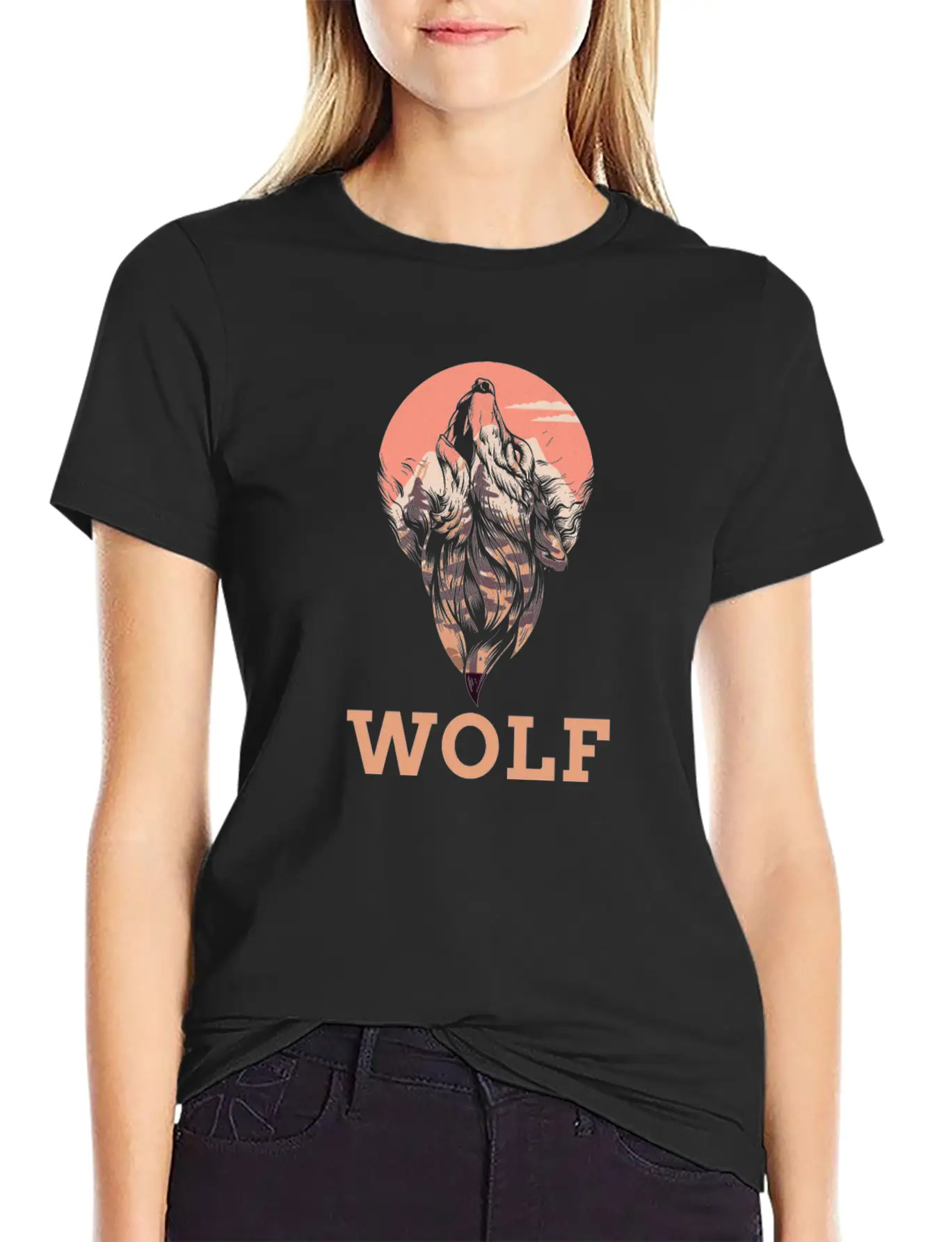Wolf Wolves Modern Fit Casual T-Shirt – Clean And Versatile Design