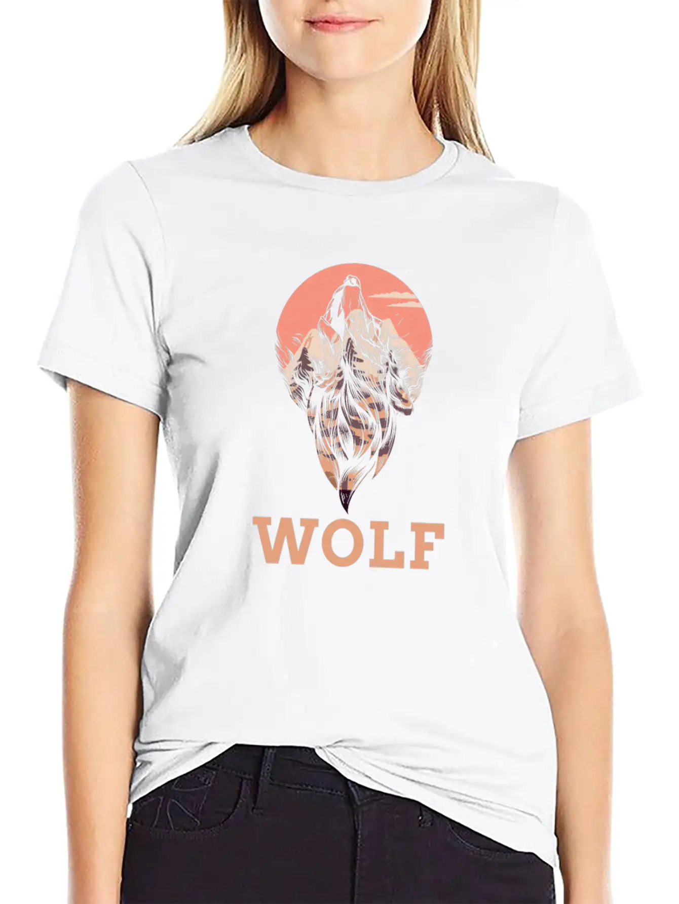 Wolf Wolves Modern Fit Casual T-Shirt – Clean And Versatile Design