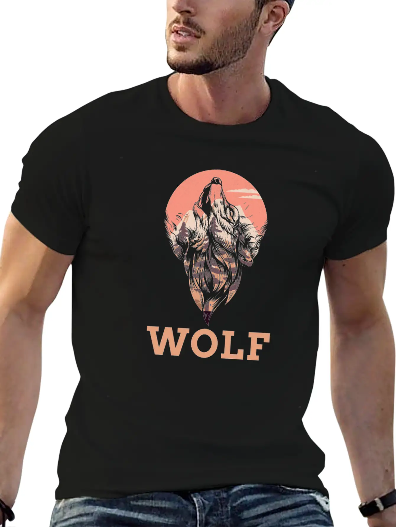 Wolf Wolves Modern Fit Casual T-Shirt – Clean And Versatile Design