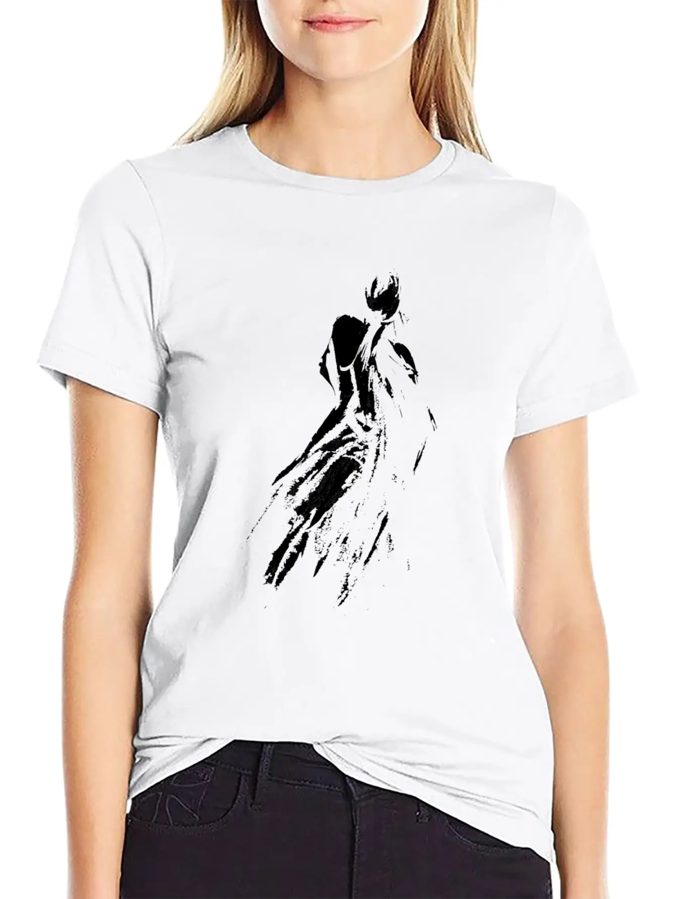 Woman Art, Beautiful Girl Art Lightweight Cotton T-Shirt – Daily Comfort Graphic Shirt