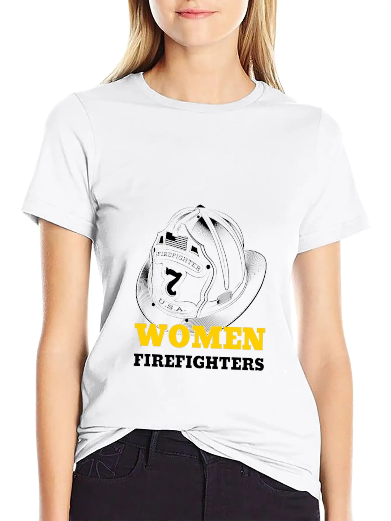 WOMEN FIREFIGHTERS Empowering Woman Relaxed Everyday Tee – Lightweight And Durable Cotton