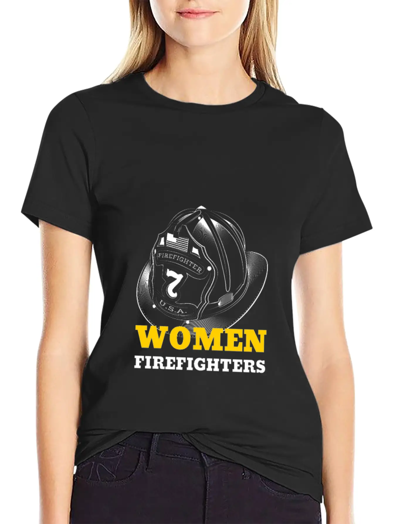 WOMEN FIREFIGHTERS Empowering Woman Relaxed Everyday Tee – Lightweight And Durable Cotton