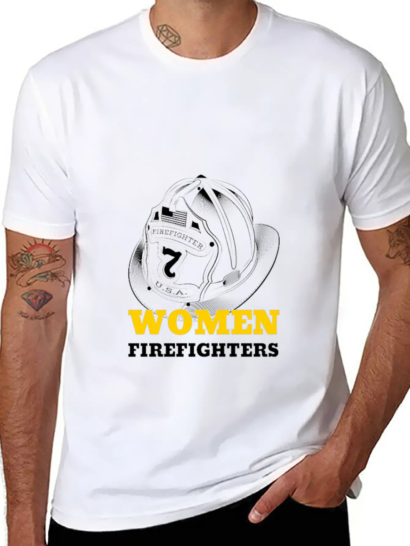 WOMEN FIREFIGHTERS Empowering Woman Relaxed Everyday Tee – Lightweight And Durable Cotton