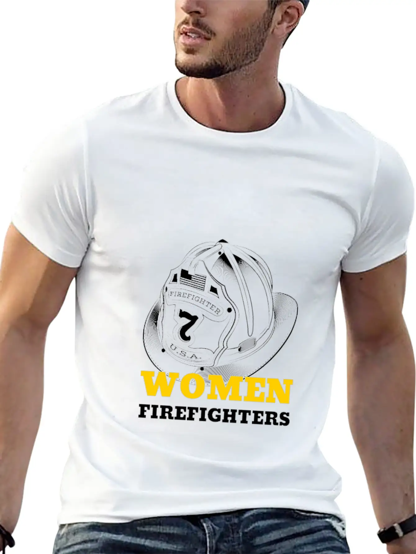 WOMEN FIREFIGHTERS Empowering Woman Relaxed Everyday Tee – Lightweight And Durable Cotton