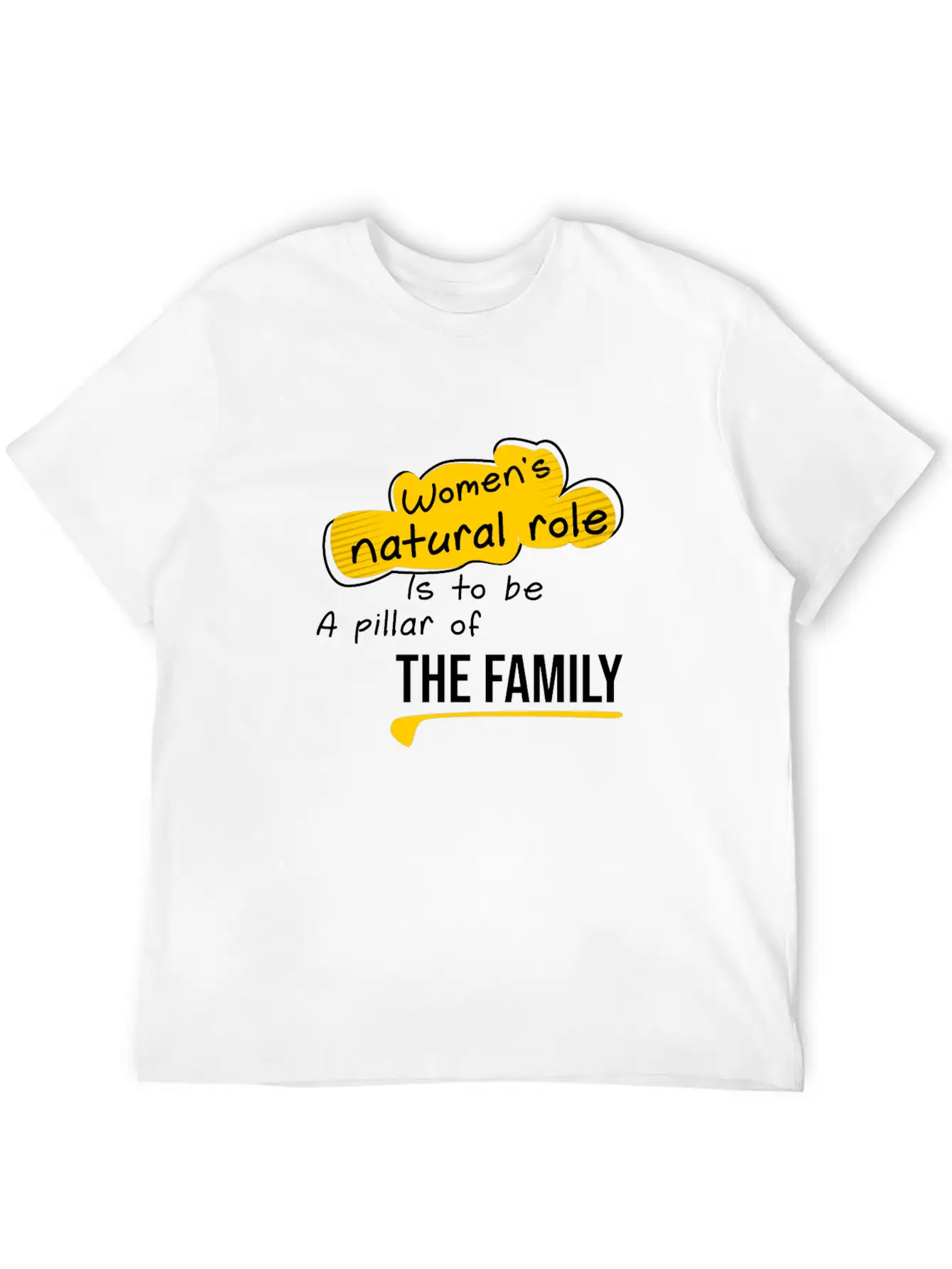 Women S Natural Role, Quote Family Lightweight Cotton T-Shirt – Daily Comfort Graphic Shirt
