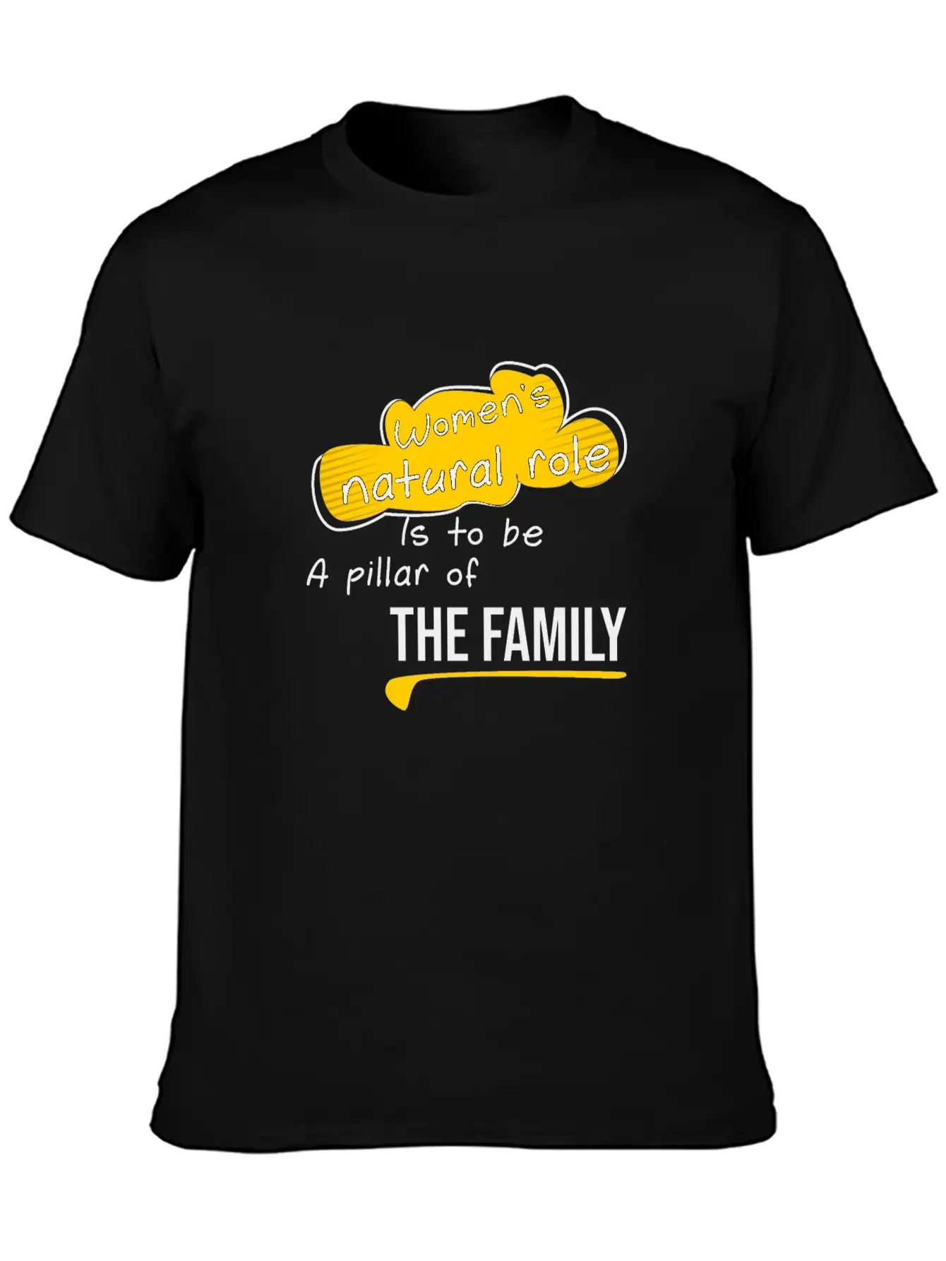 Women S Natural Role, Quote Family Lightweight Cotton T-Shirt – Daily Comfort Graphic Shirt