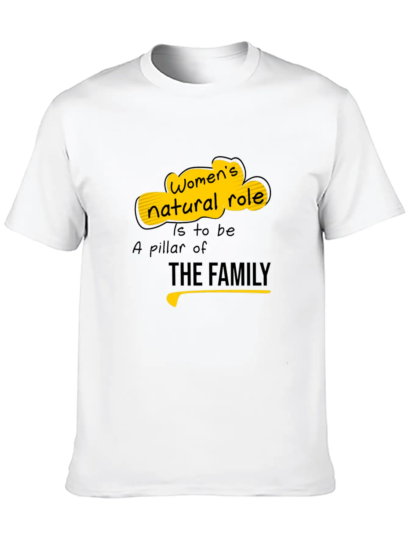 Women S Natural Role, Quote Family Lightweight Cotton T-Shirt – Daily Comfort Graphic Shirt