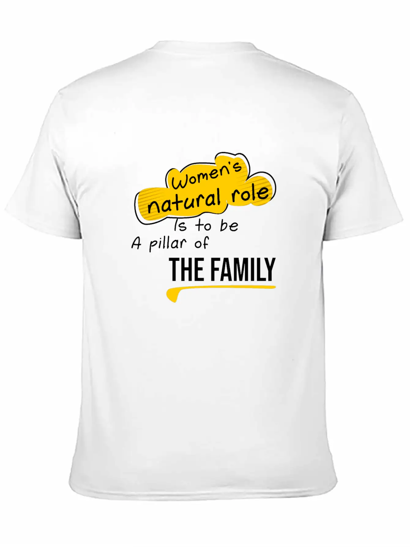 Women S Natural Role, Quote Family Lightweight Cotton T-Shirt – Daily Comfort Graphic Shirt