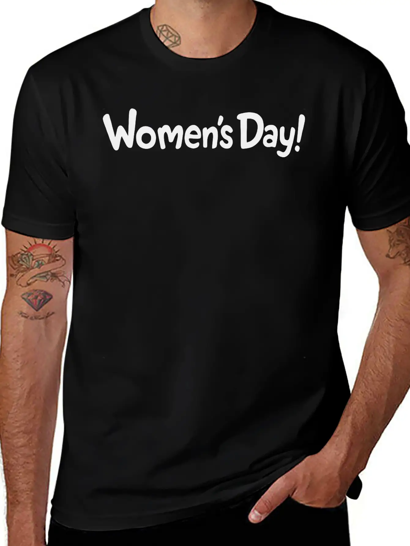 Women's Day Lightweight Cotton T-Shirt – Daily Comfort Graphic Shirt