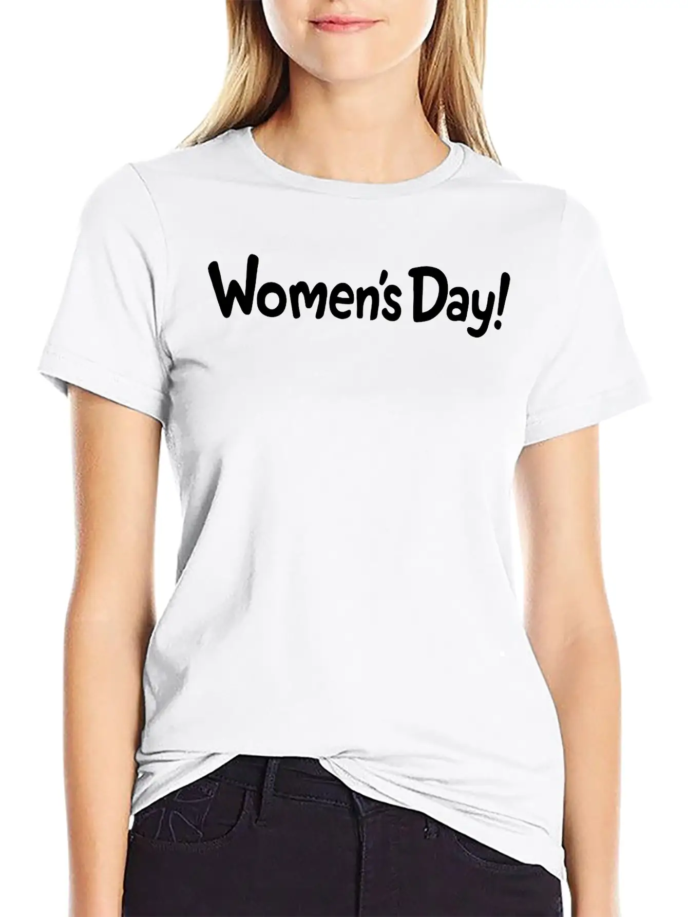 Women's Day Lightweight Cotton T-Shirt – Daily Comfort Graphic Shirt