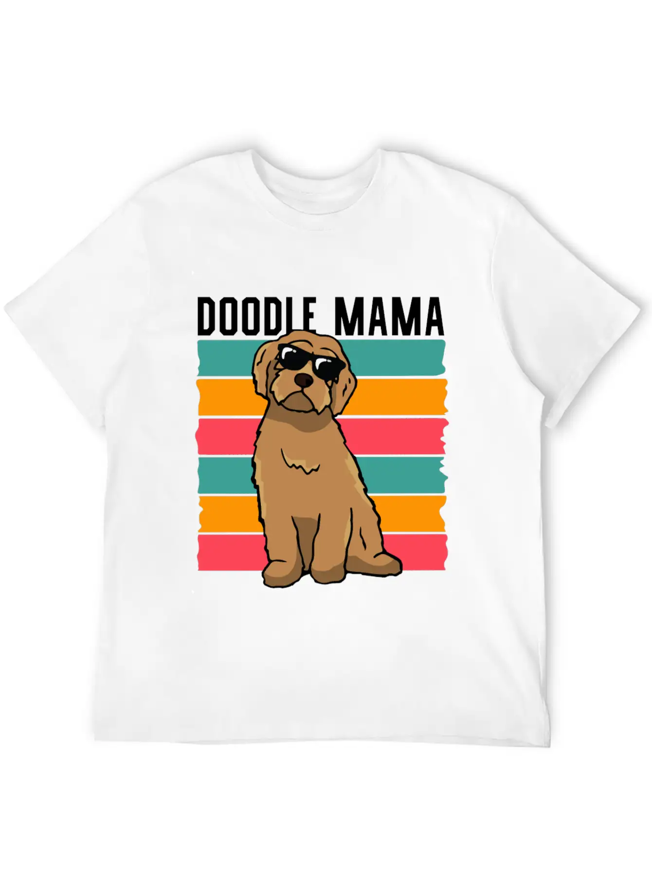 Womens Doodle Mama Labradoodle Goldendoodle Lightweight Cotton T-Shirt – Daily Comfort Graphic Shirt