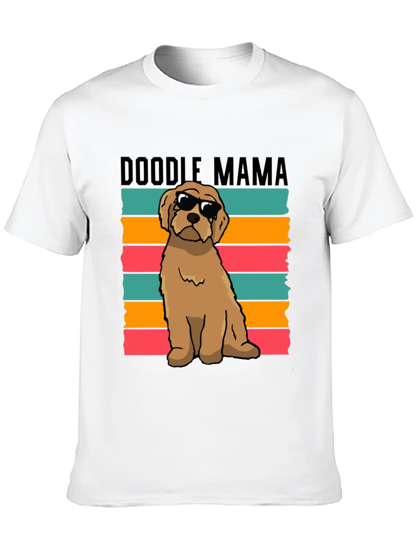 Womens Doodle Mama Labradoodle Goldendoodle Lightweight Cotton T-Shirt – Daily Comfort Graphic Shirt