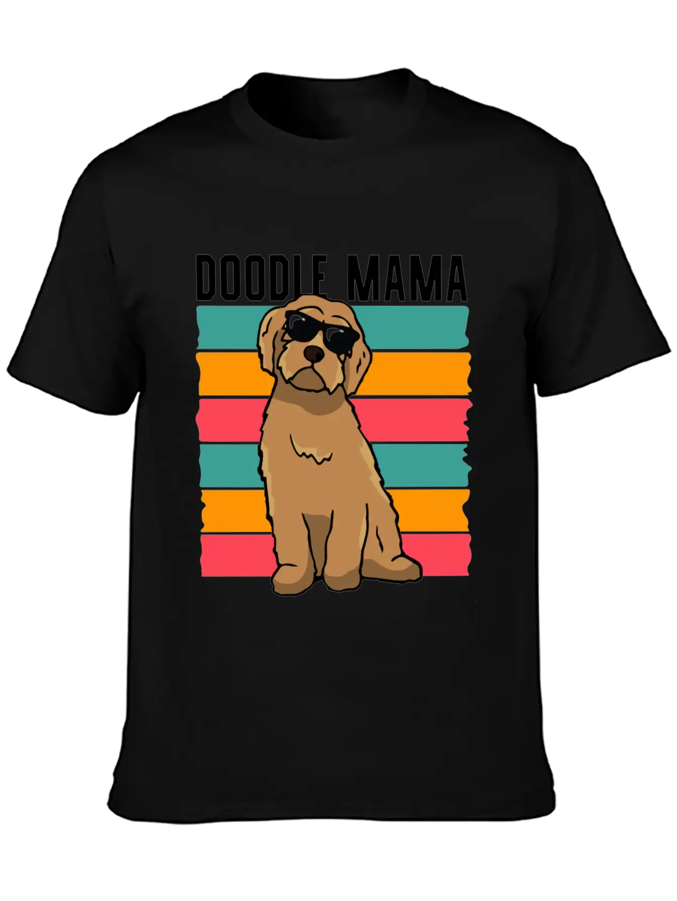 Womens Doodle Mama Labradoodle Goldendoodle Lightweight Cotton T-Shirt – Daily Comfort Graphic Shirt