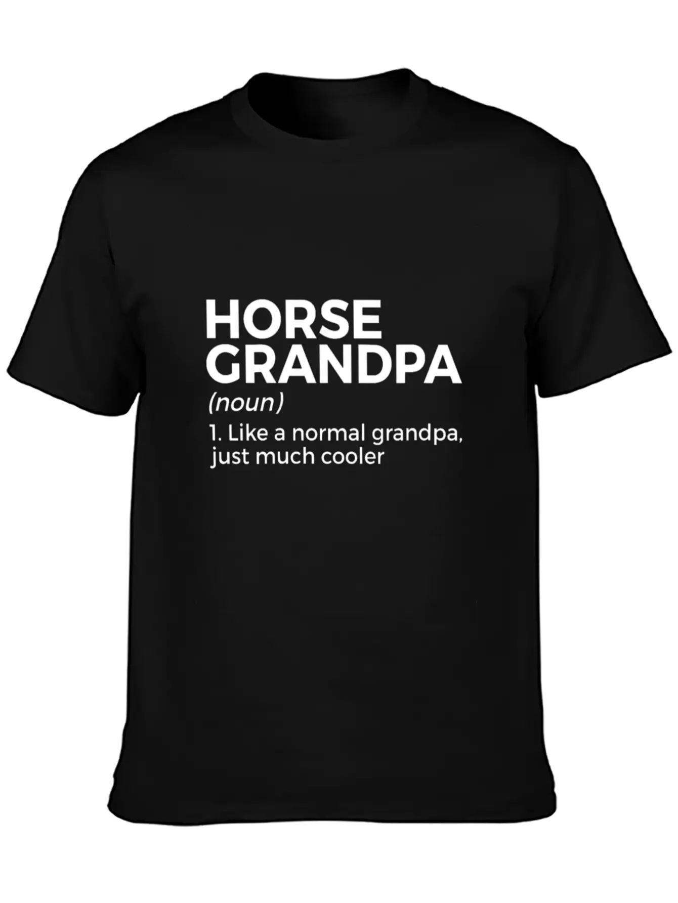 Womens Horse Grandpa Definition Horse Lover V Neck Essential Cotton Tee For Daily Outfits – Unisex Style