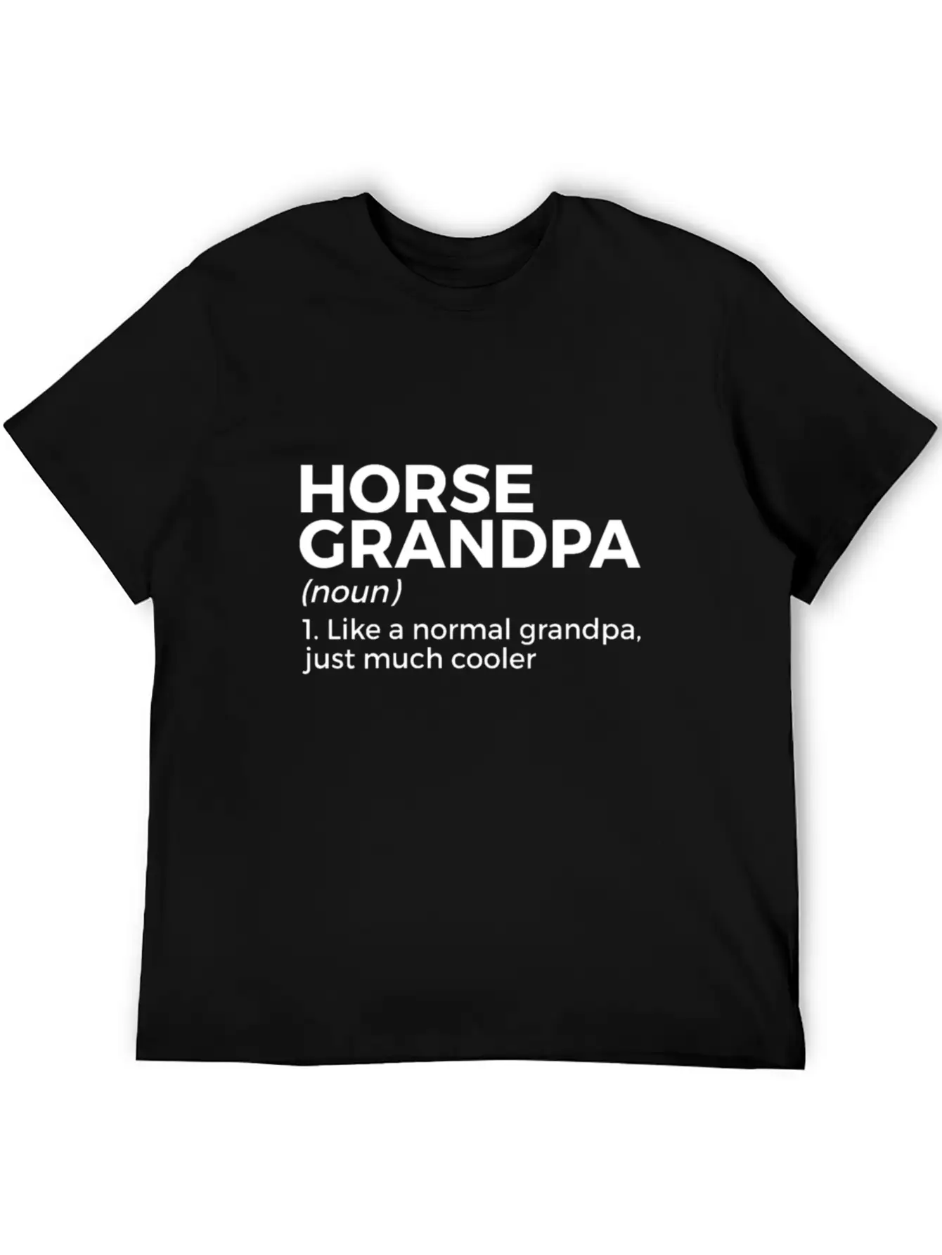 Womens Horse Grandpa Definition Horse Lover V Neck Essential Cotton Tee For Daily Outfits – Unisex Style