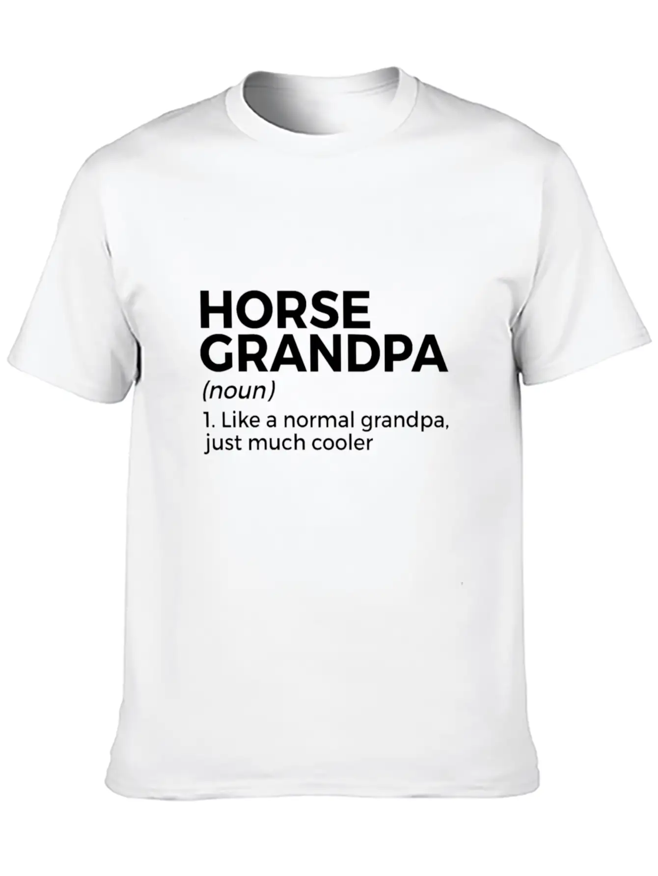 Womens Horse Grandpa Definition Horse Lover V Neck Essential Cotton Tee For Daily Outfits – Unisex Style