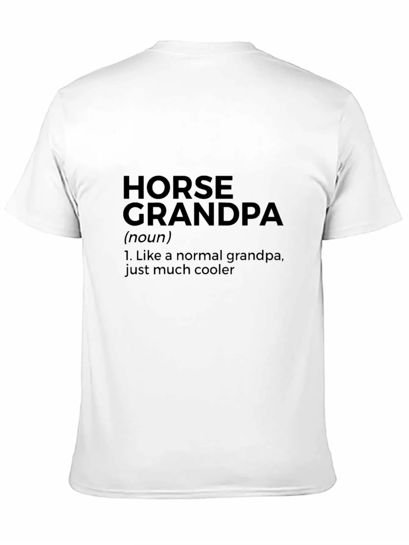 Womens Horse Grandpa Definition Horse Lover V Neck Essential Cotton Tee For Daily Outfits – Unisex Style
