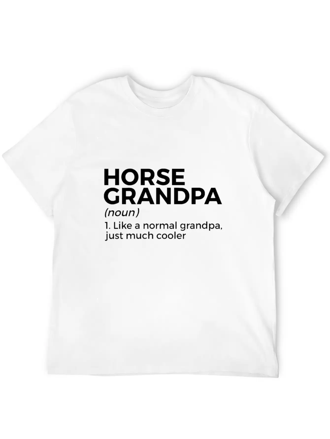 Womens Horse Grandpa Definition Horse Lover V Neck Essential Cotton Tee For Daily Outfits – Unisex Style