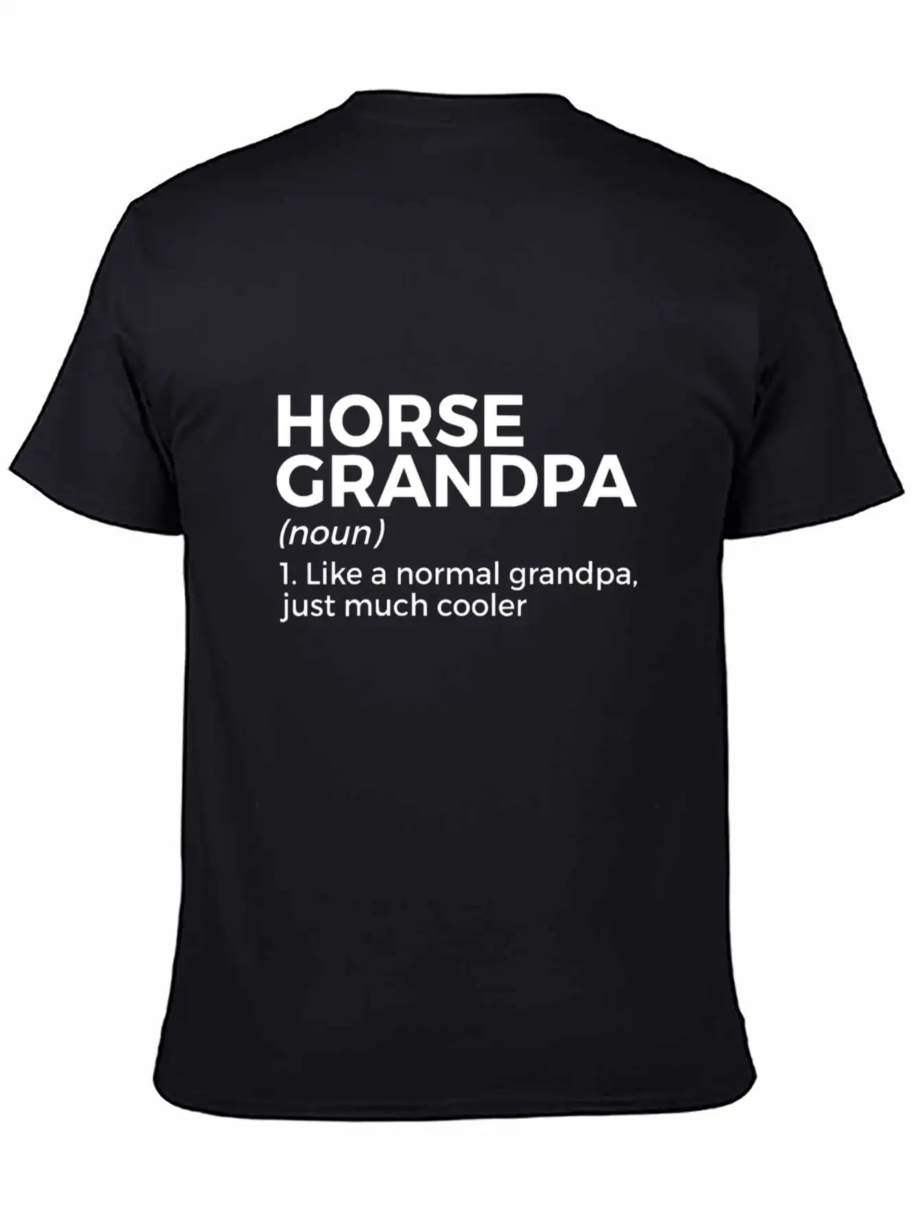 Womens Horse Grandpa Definition Horse Lover V Neck Essential Cotton Tee For Daily Outfits – Unisex Style