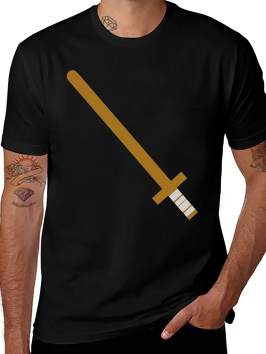 Wooden Sword Unisex Casual T-Shirt – Clean Design For Daily Comfort