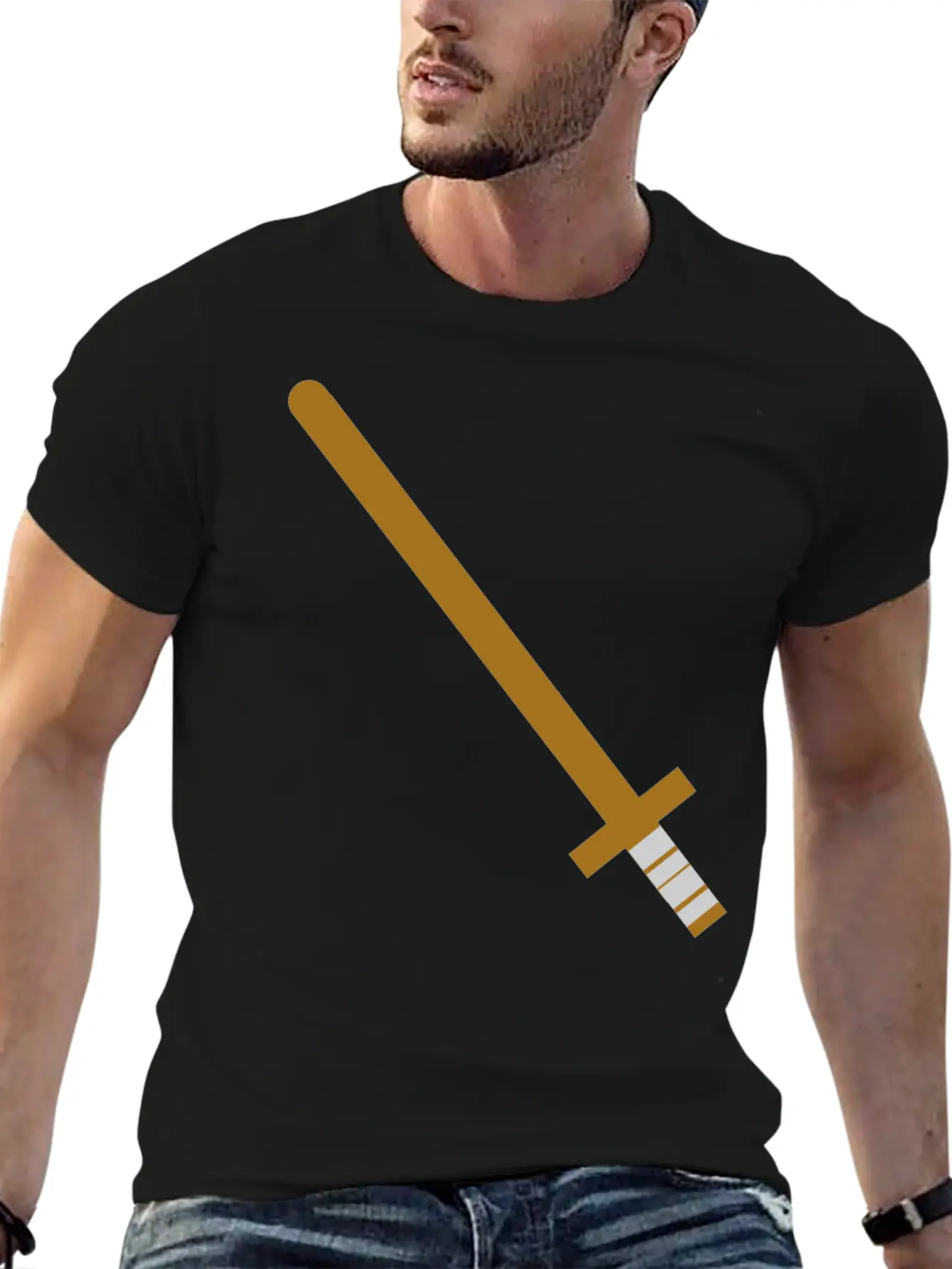 Wooden Sword Unisex Casual T-Shirt – Clean Design For Daily Comfort