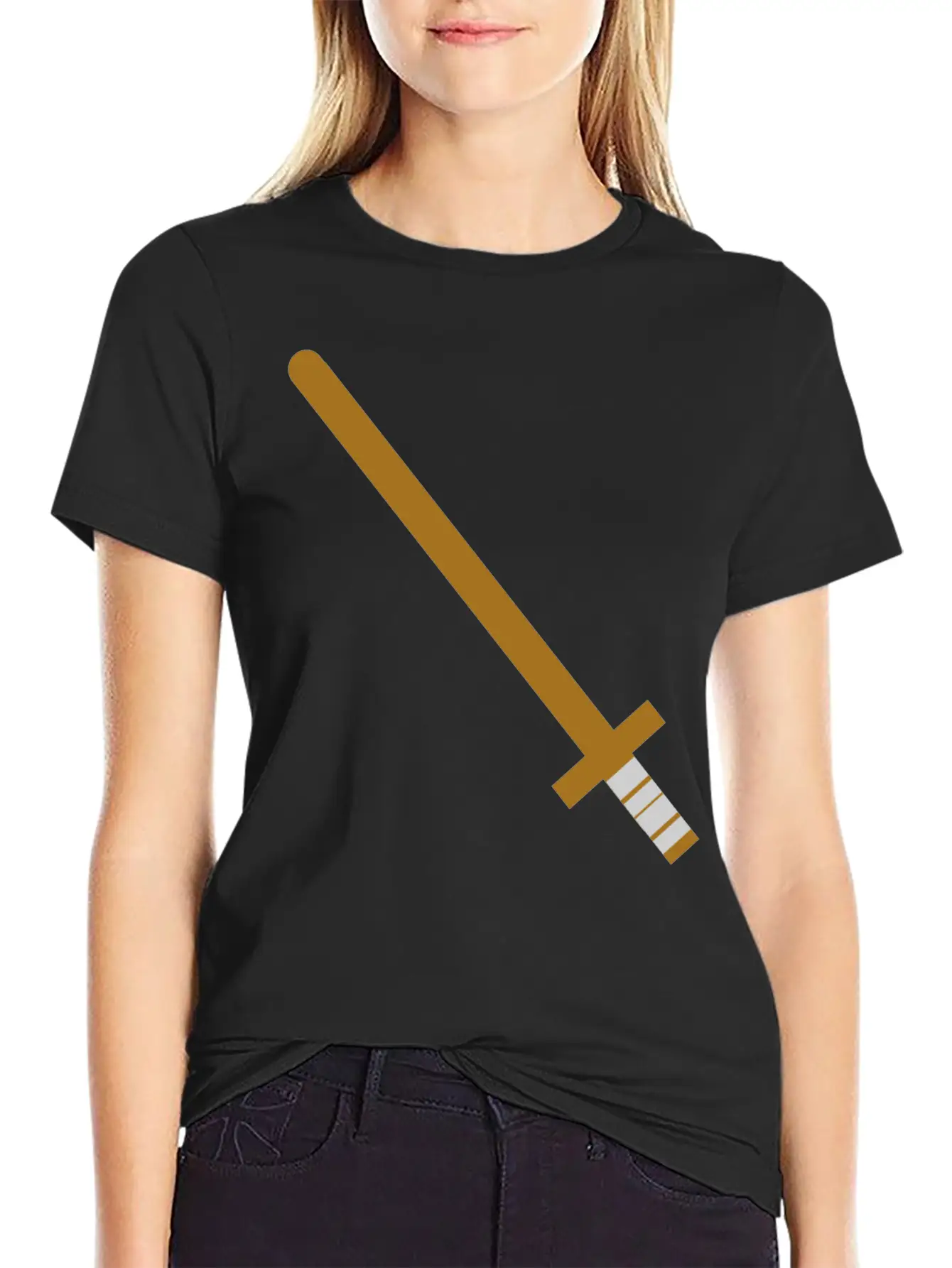 Wooden Sword Unisex Casual T-Shirt – Clean Design For Daily Comfort