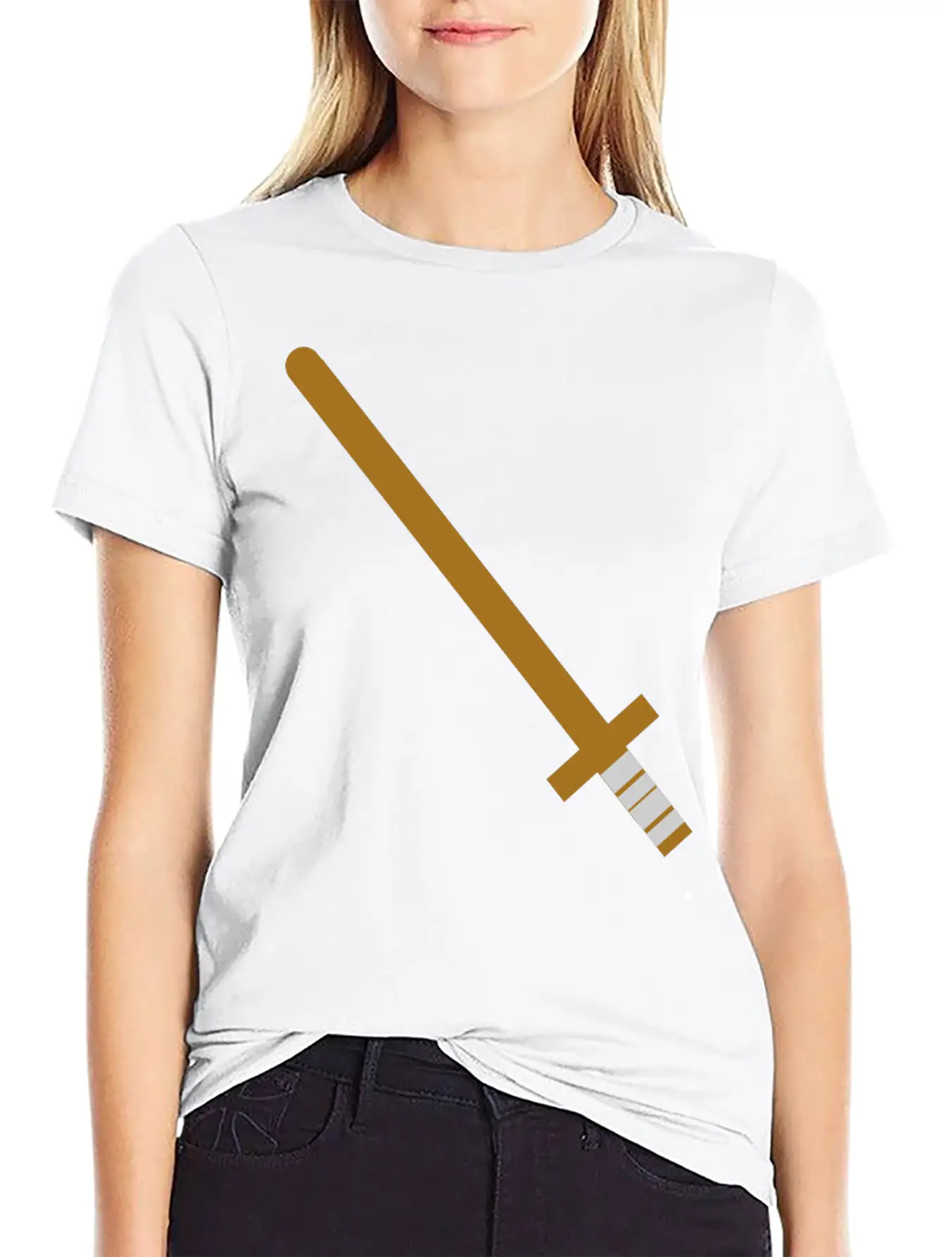 Wooden Sword Unisex Casual T-Shirt – Clean Design For Daily Comfort