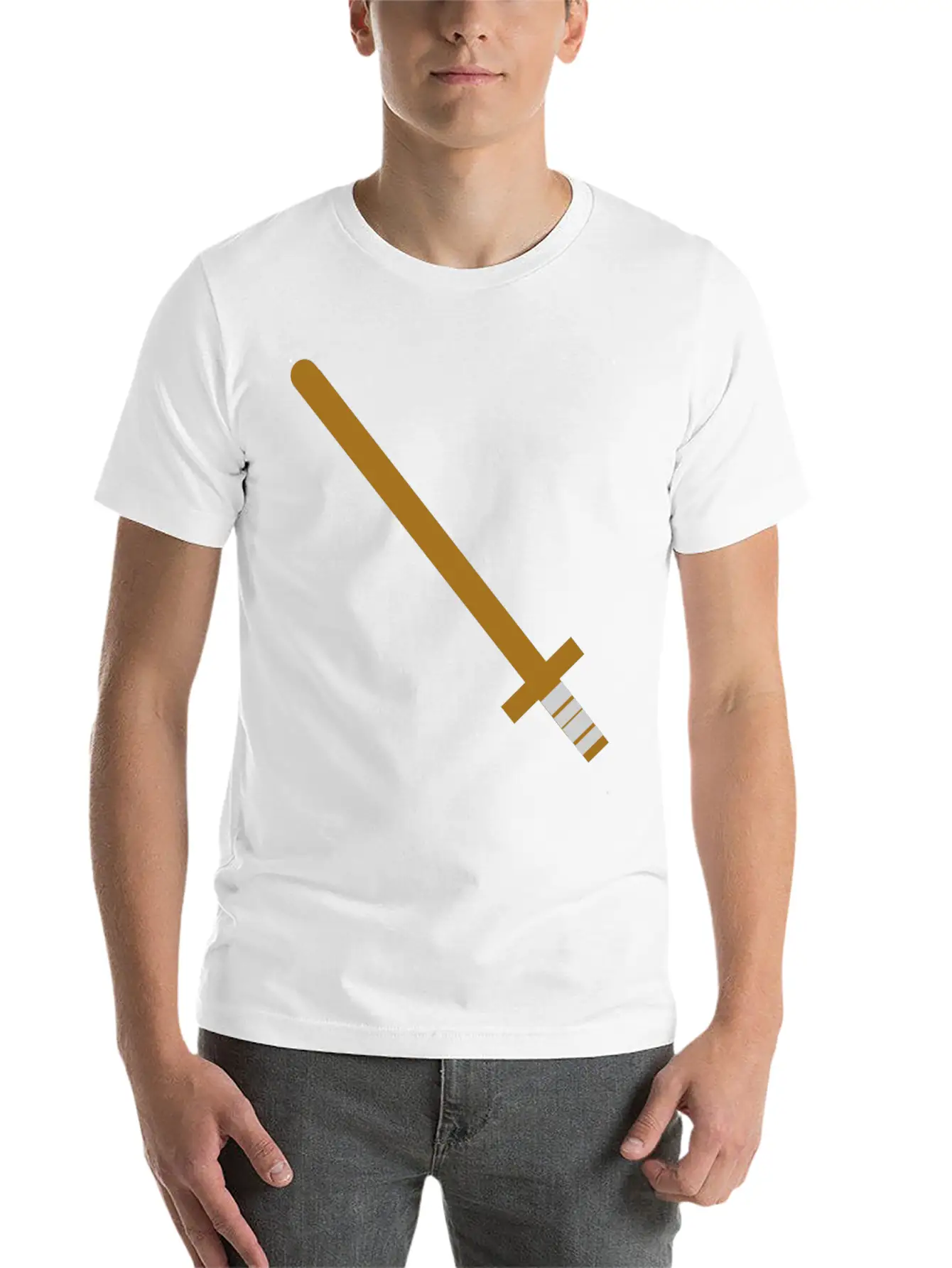 Wooden Sword Unisex Casual T-Shirt – Clean Design For Daily Comfort
