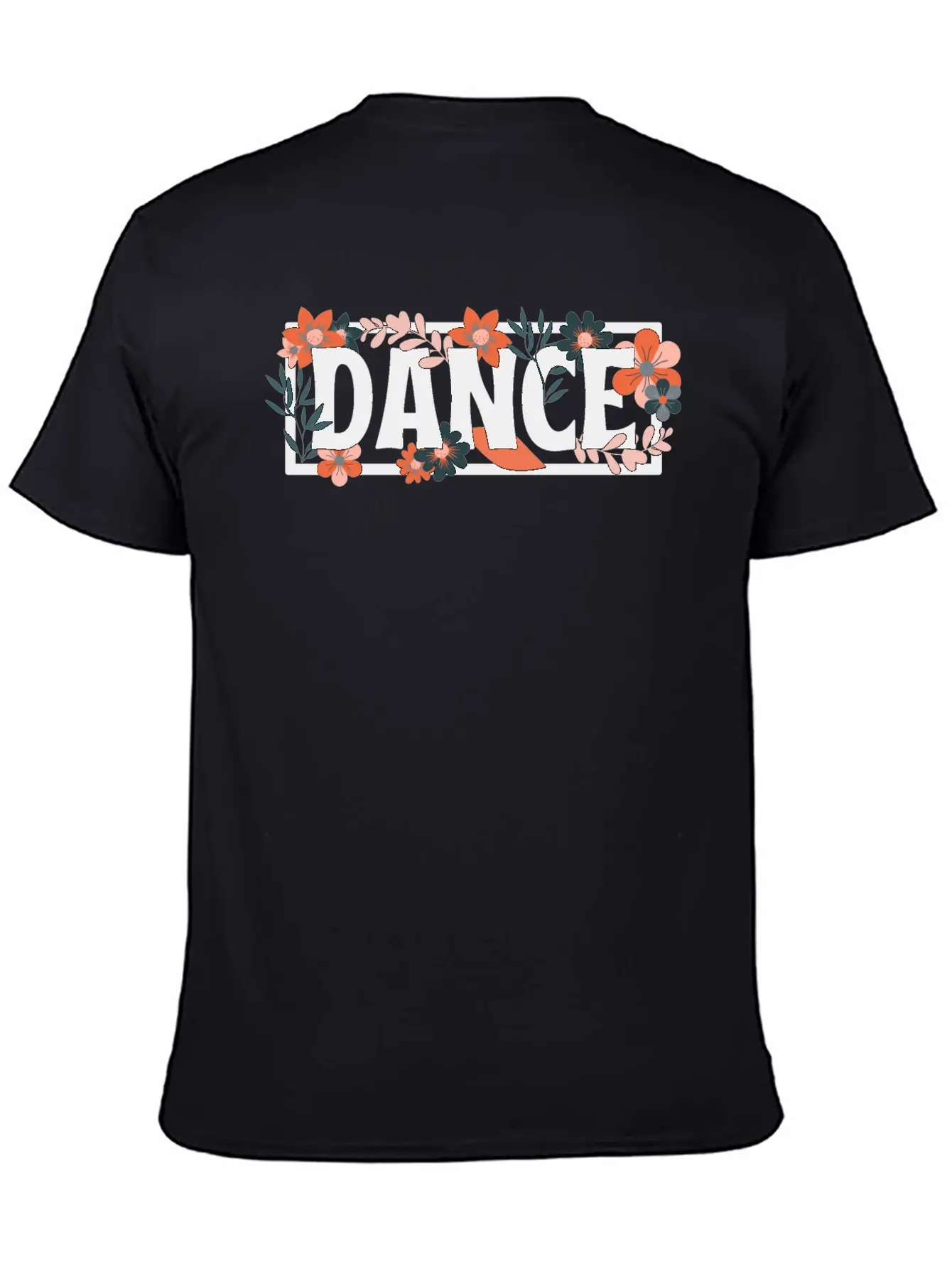 Word Of Dance With Floral Lightweight Cotton T-Shirt – Daily Comfort Graphic Shirt