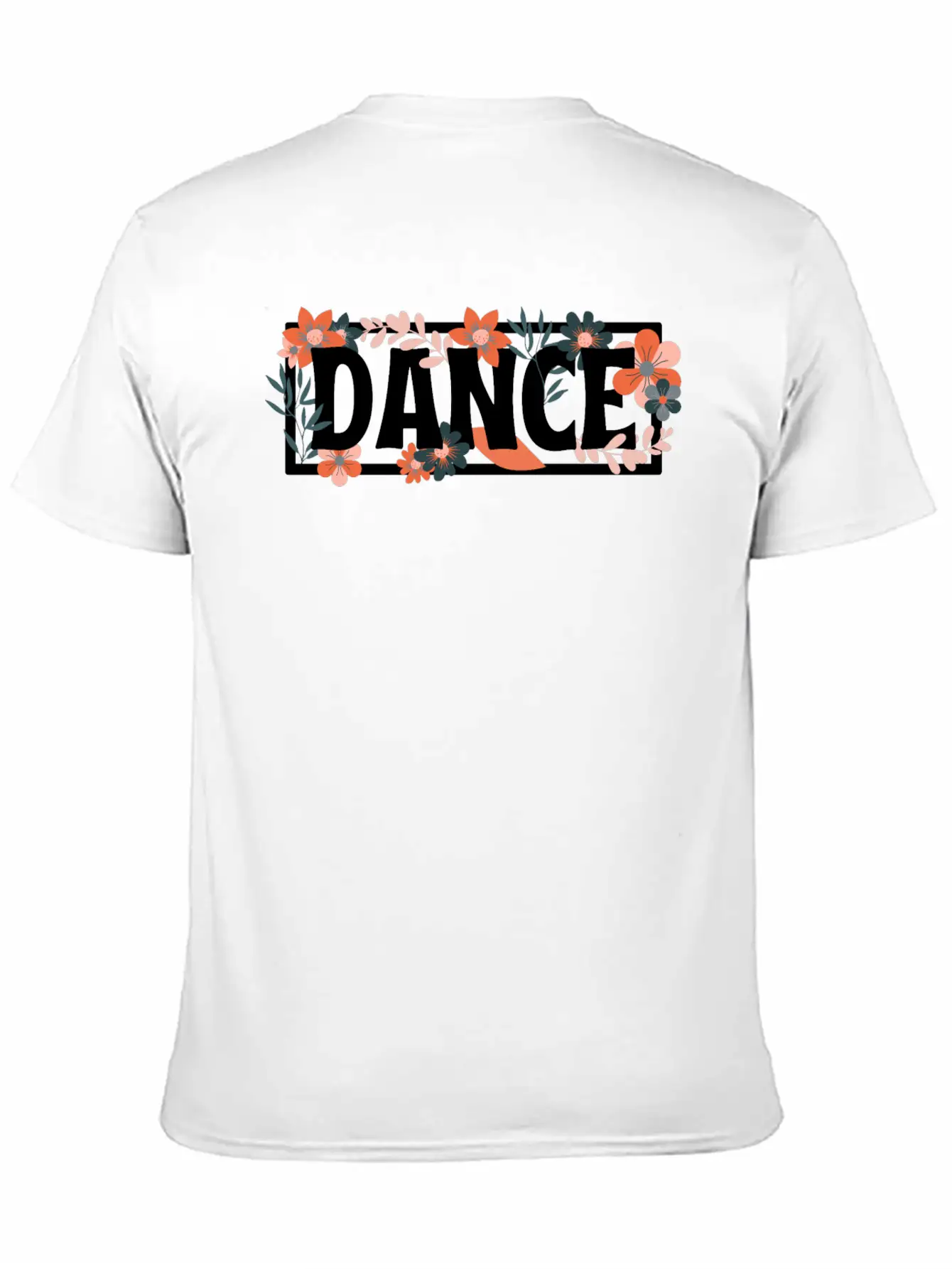 Word Of Dance With Floral Lightweight Cotton T-Shirt – Daily Comfort Graphic Shirt