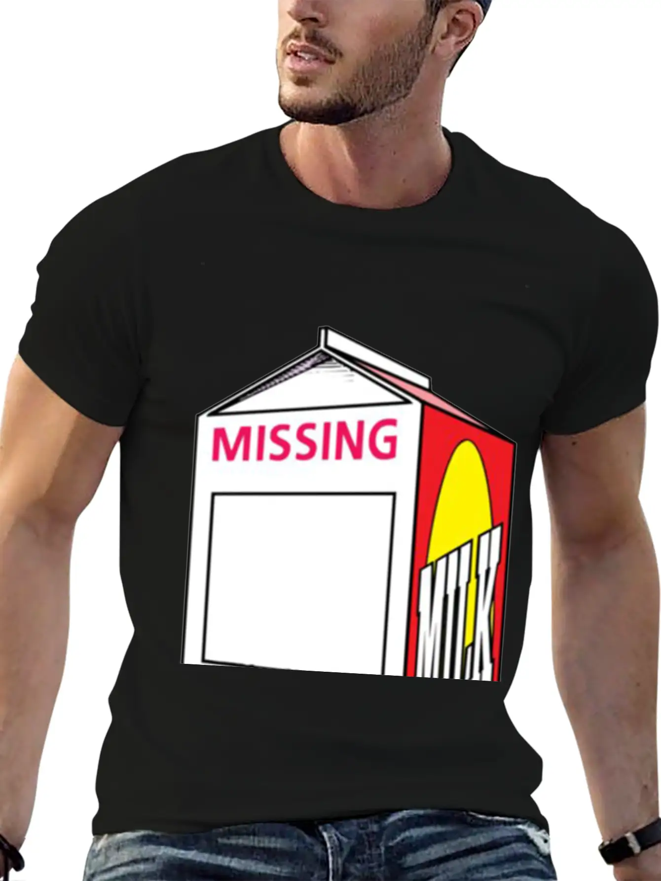 Words Missing Person Unisex Casual T-Shirt – Clean Design For Daily Comfort