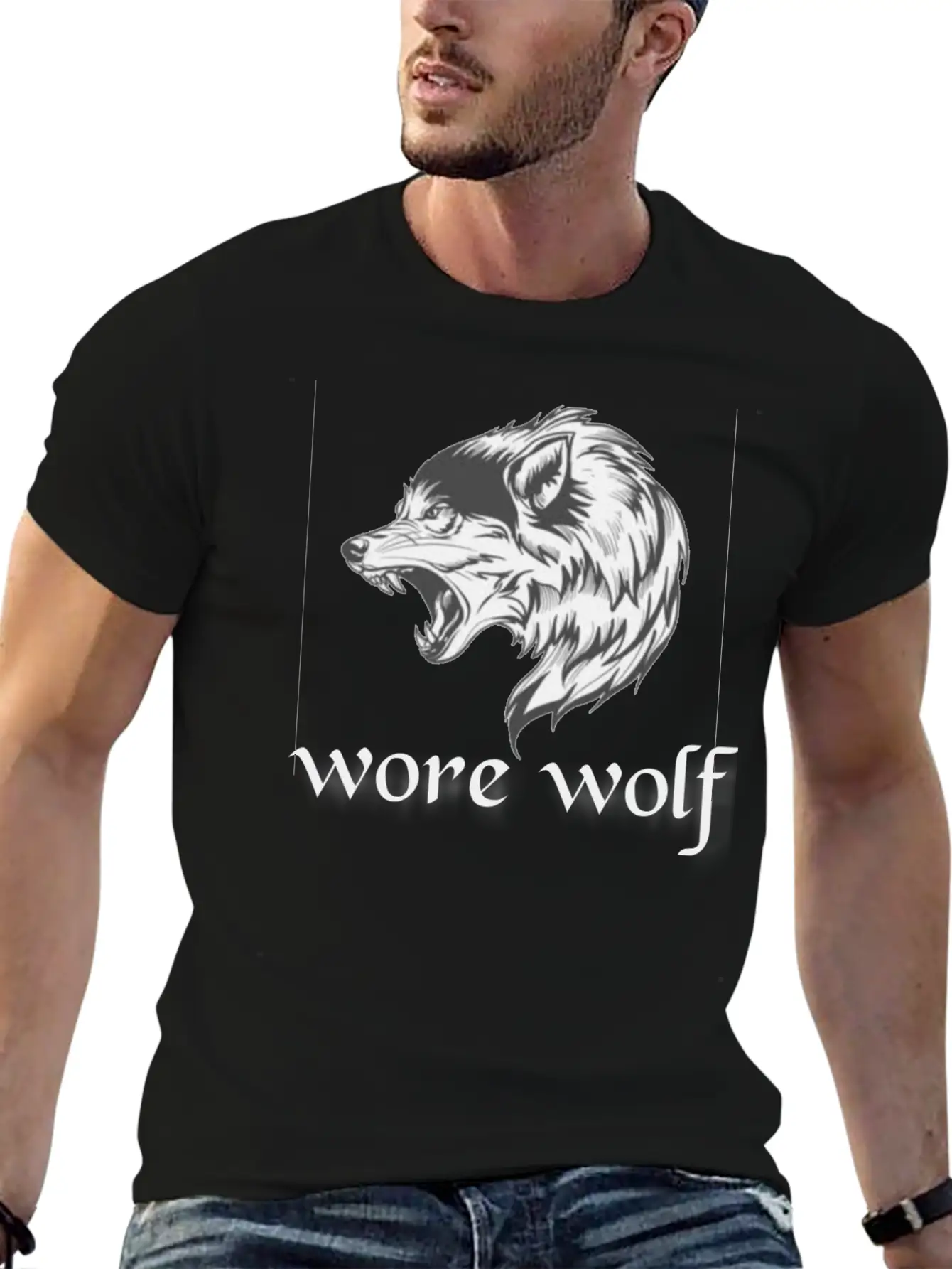 Wore Wolf Modern Fit Casual T-Shirt – Clean And Versatile Design