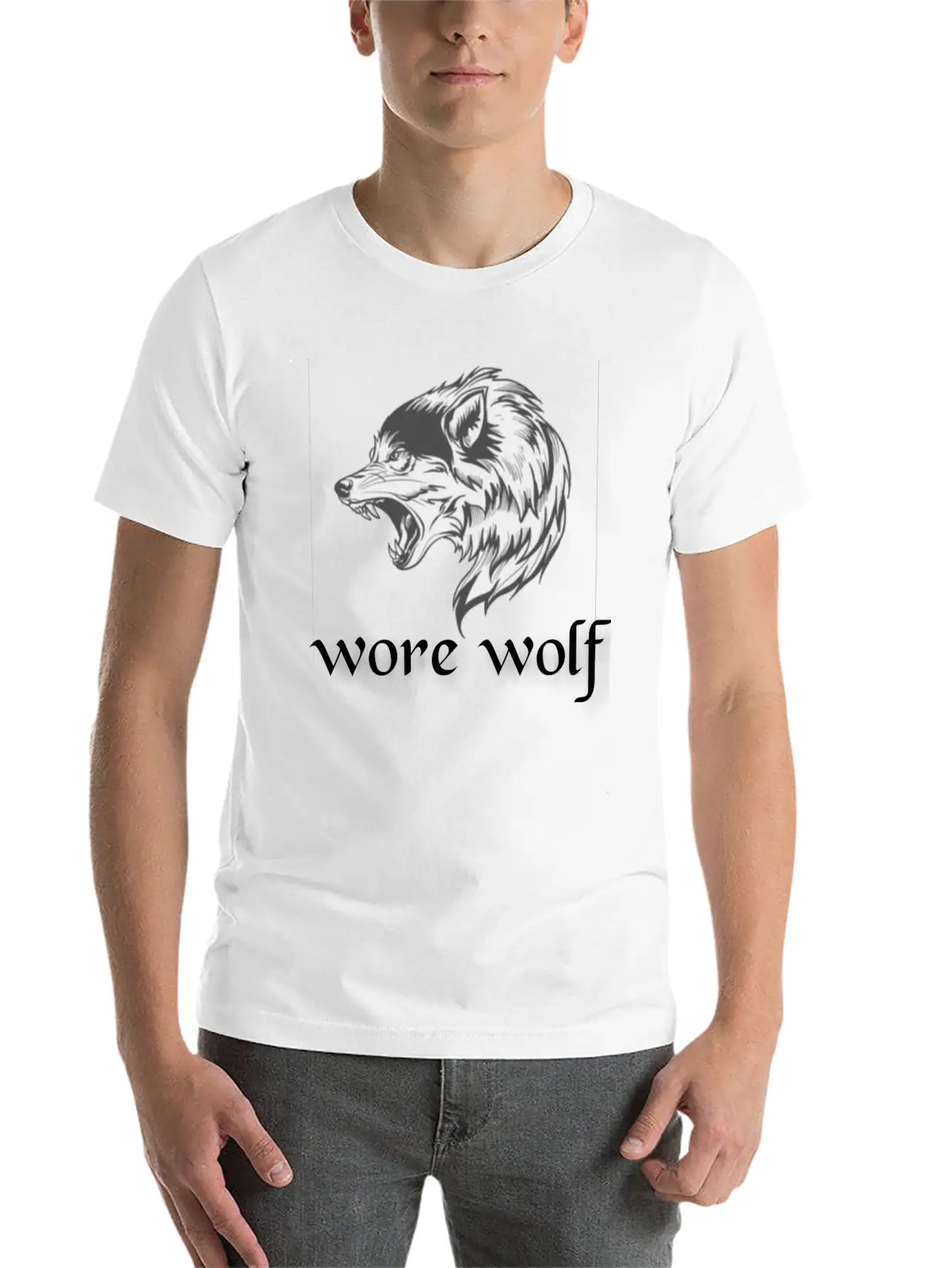 Wore Wolf Modern Fit Casual T-Shirt – Clean And Versatile Design