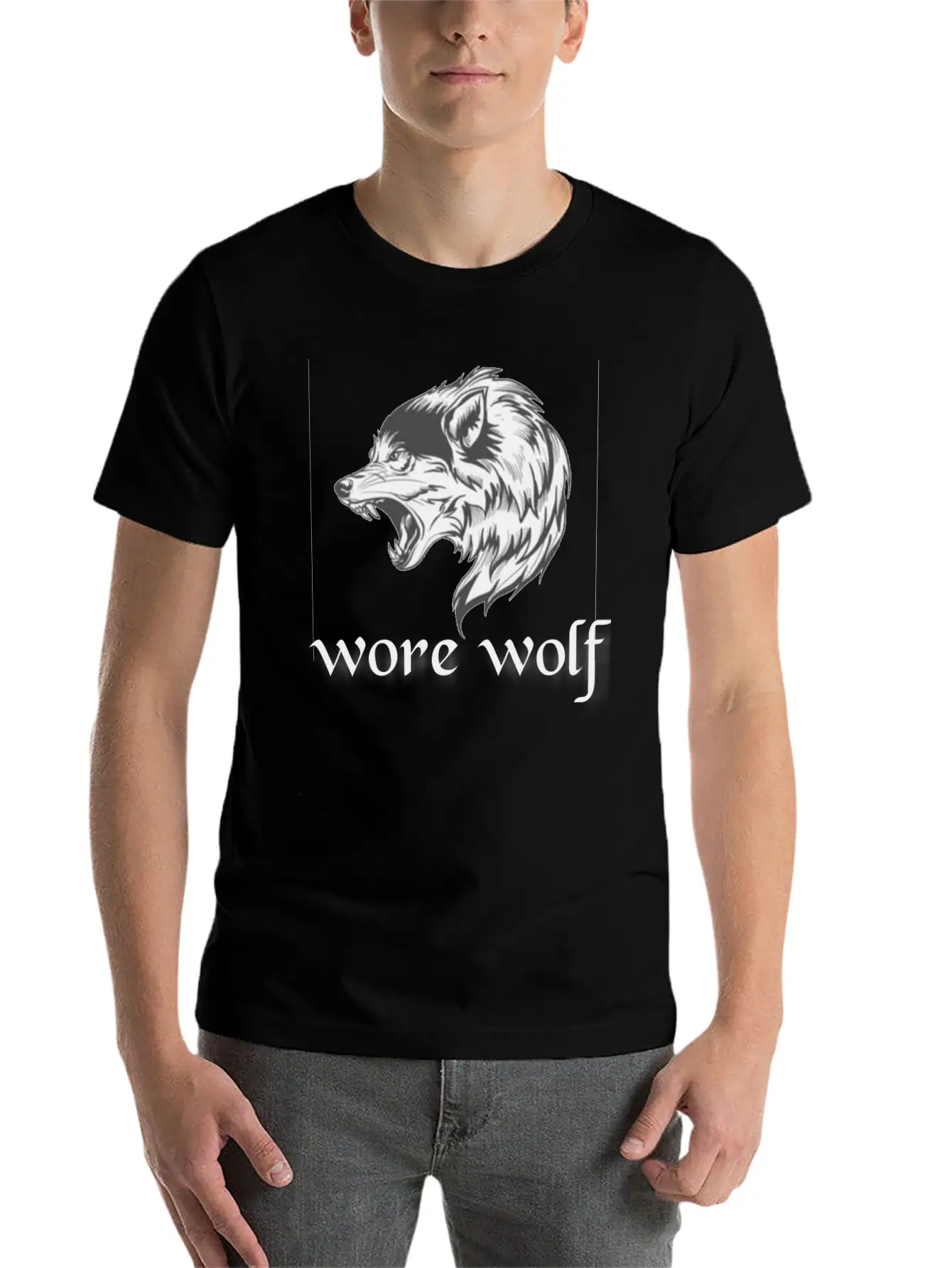 Wore Wolf Modern Fit Casual T-Shirt – Clean And Versatile Design