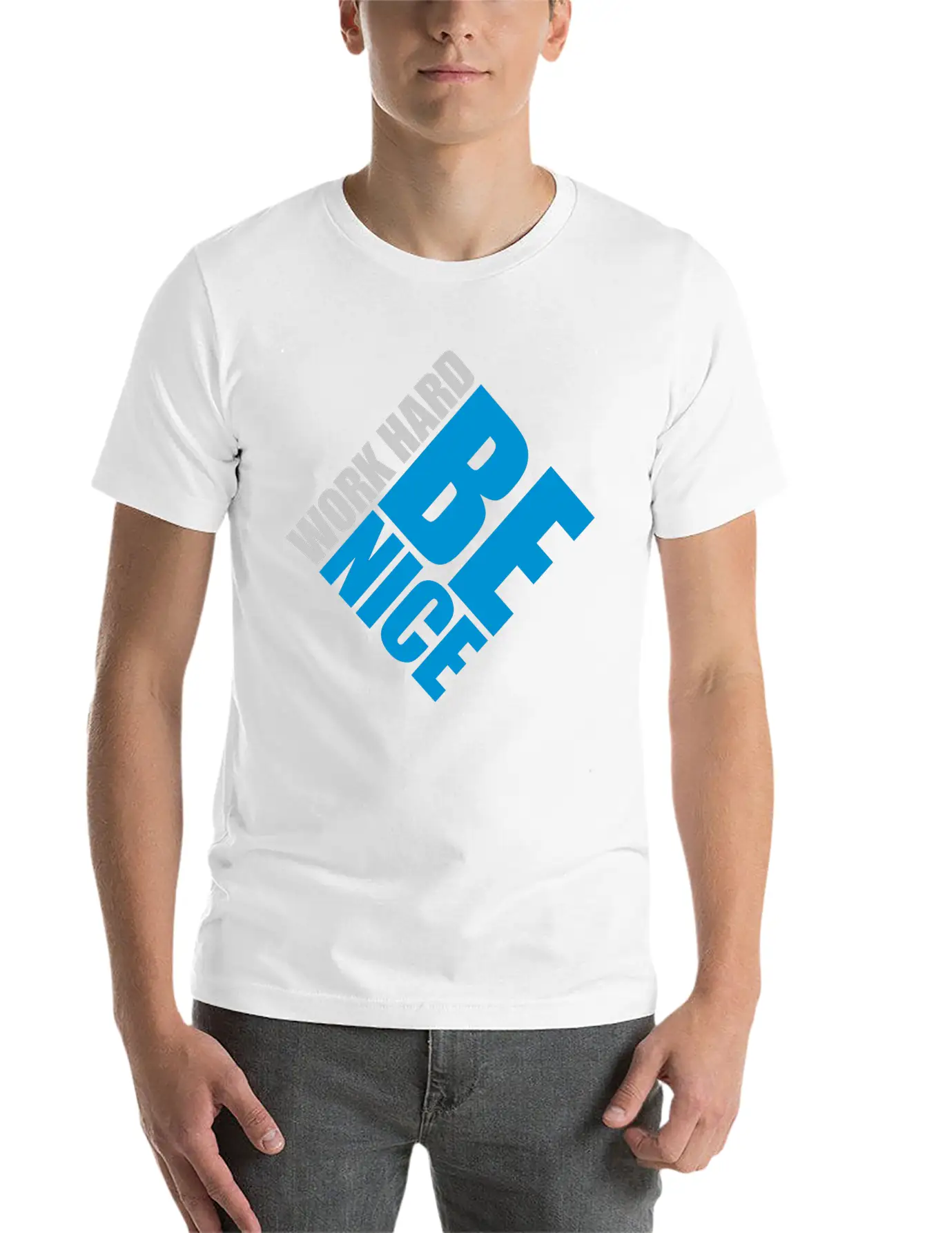 Work Hard Nice Relaxed Everyday Tee – Lightweight And Durable Cotton