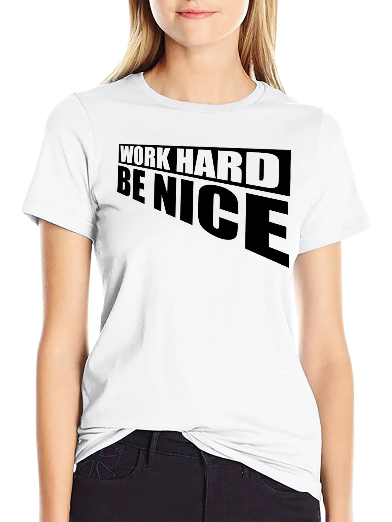 Work Hard Nice Soft Cotton Short Sleeve Tee – Unisex Wardrobe Staple