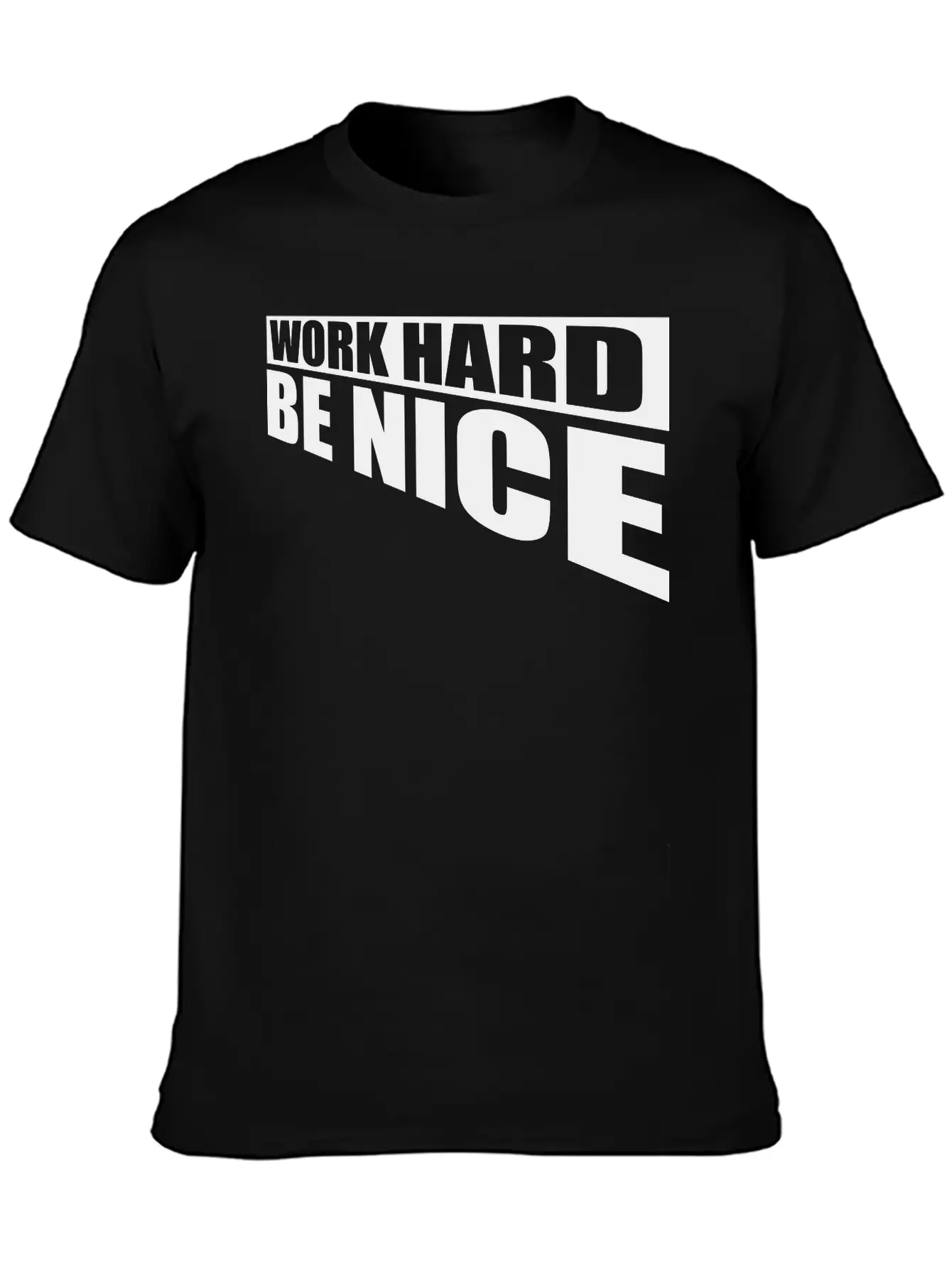 Work Hard Nice Soft Cotton Short Sleeve Tee – Unisex Wardrobe Staple