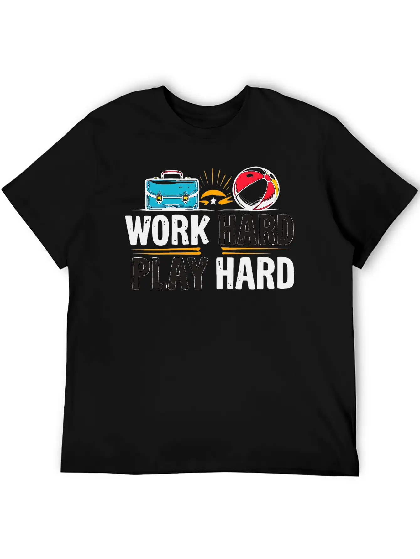 Work Hard Play Hard Essential Cotton Tee For Daily Outfits – Unisex Style
