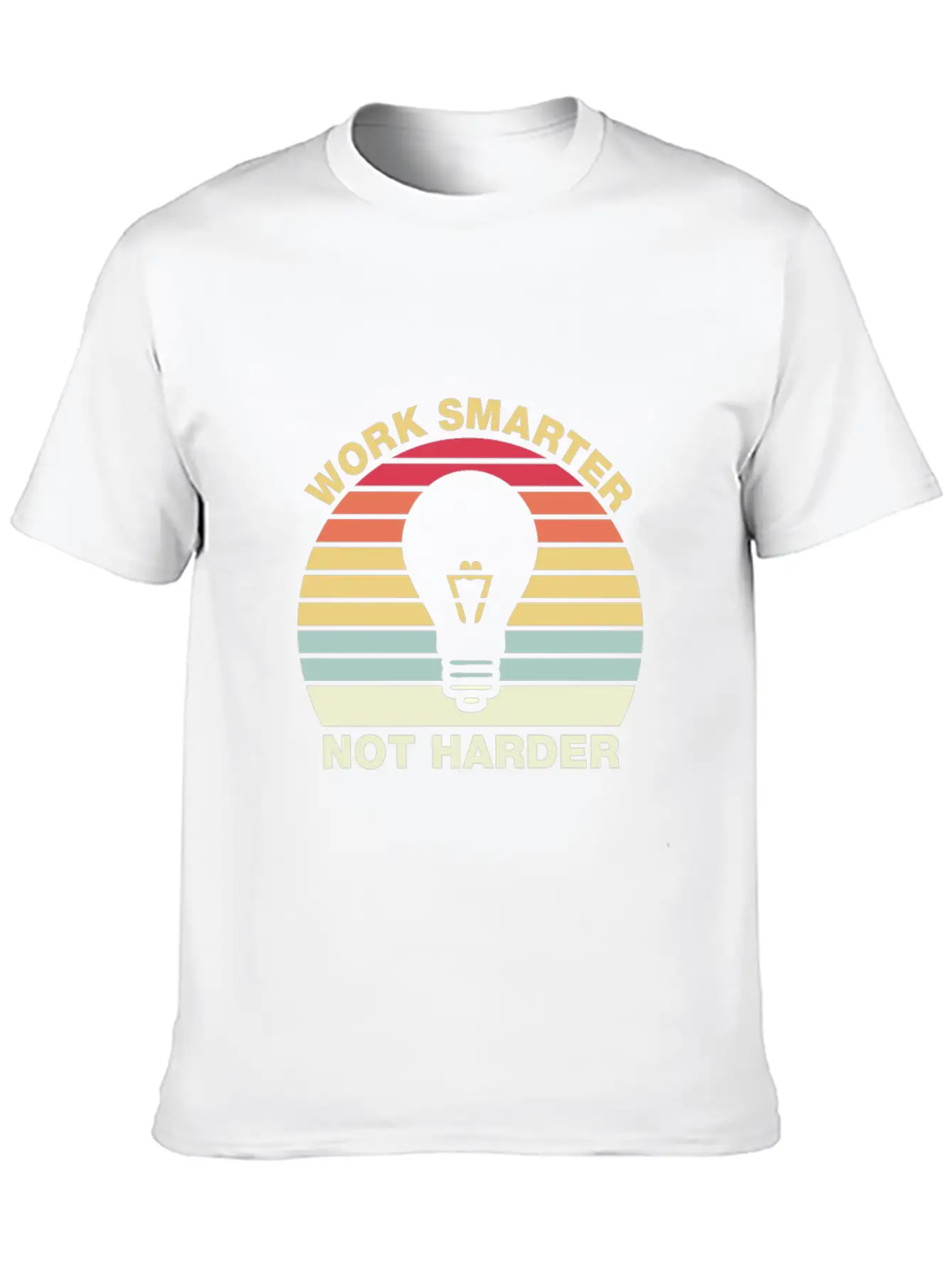 Work Smarter Not Harder Inspirational Quotes Essential Cotton Tee For Daily Outfits – Unisex Style