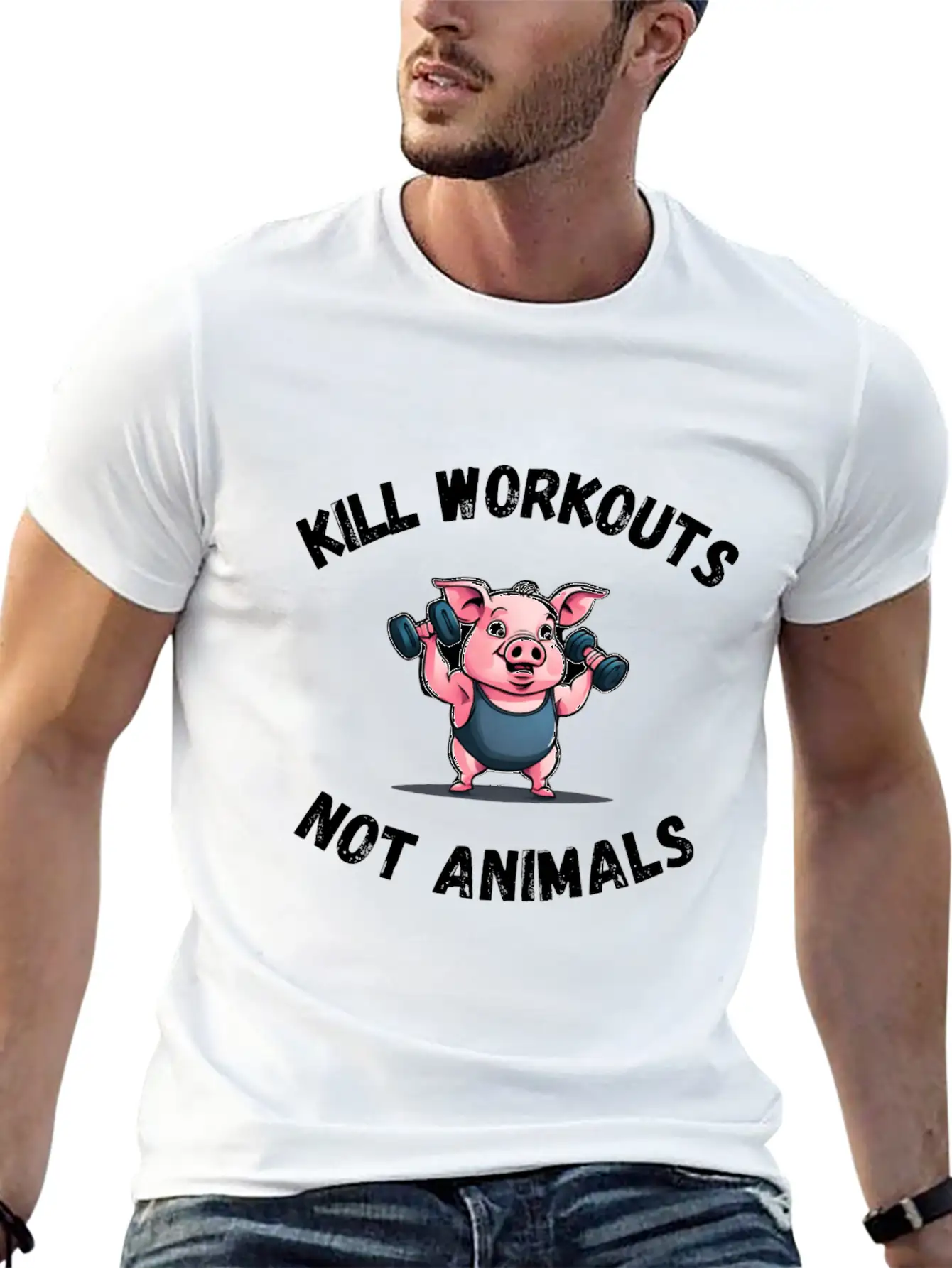 Workout Pig Basic Graphic T-Shirt – Daily Comfort In Soft Cotton