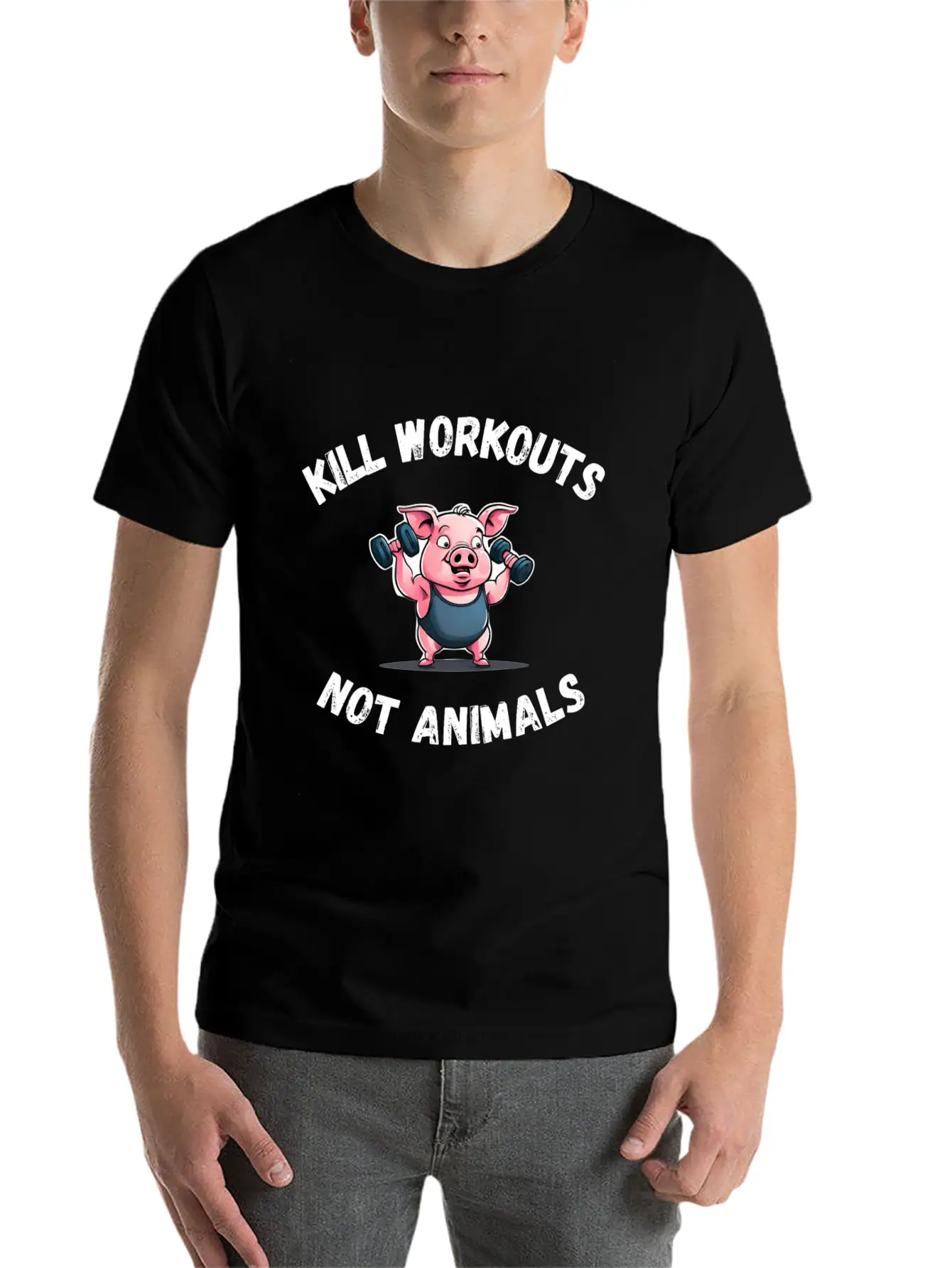 Workout Pig Basic Graphic T-Shirt – Daily Comfort In Soft Cotton