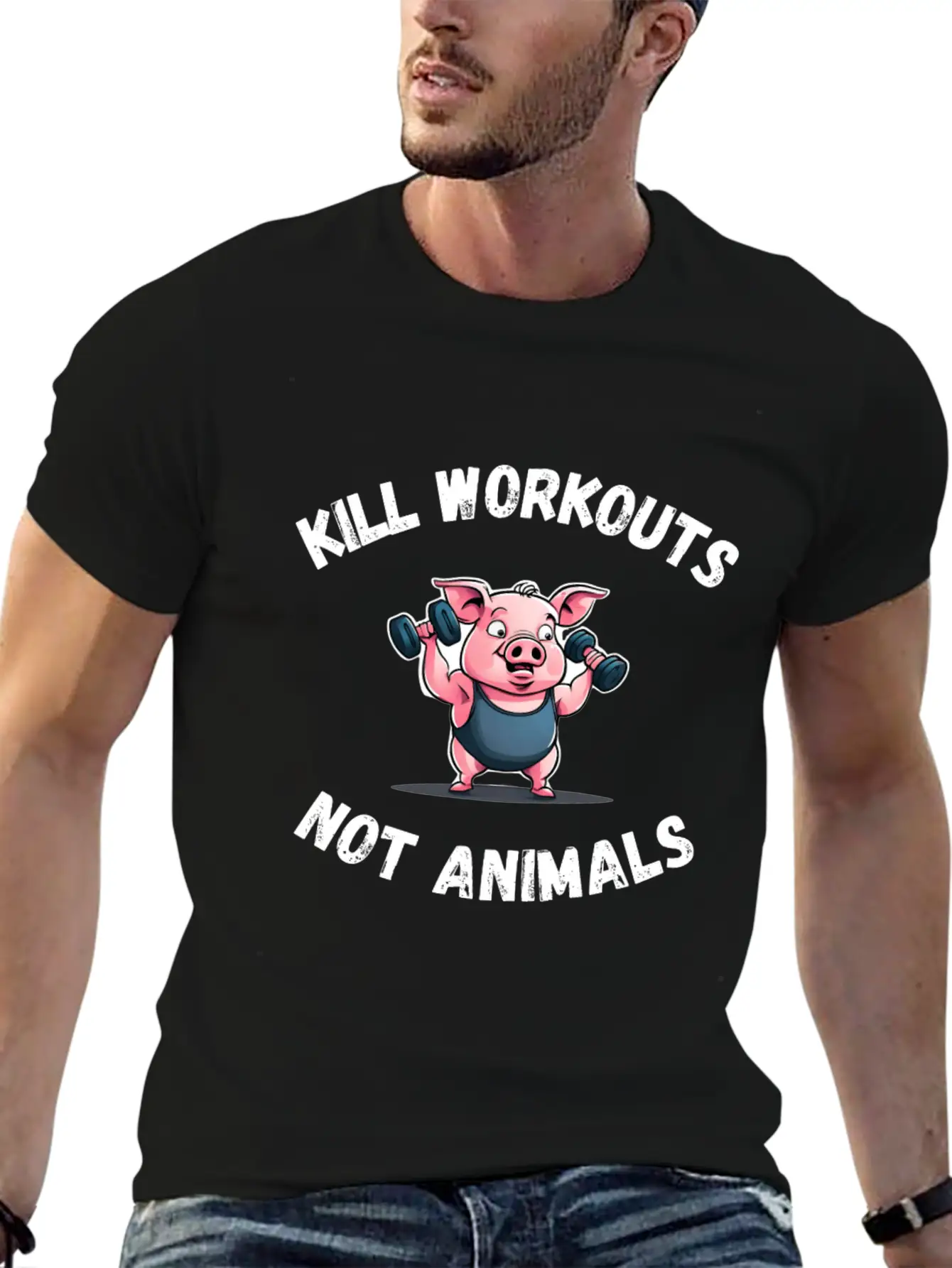 Workout Pig Basic Graphic T-Shirt – Daily Comfort In Soft Cotton