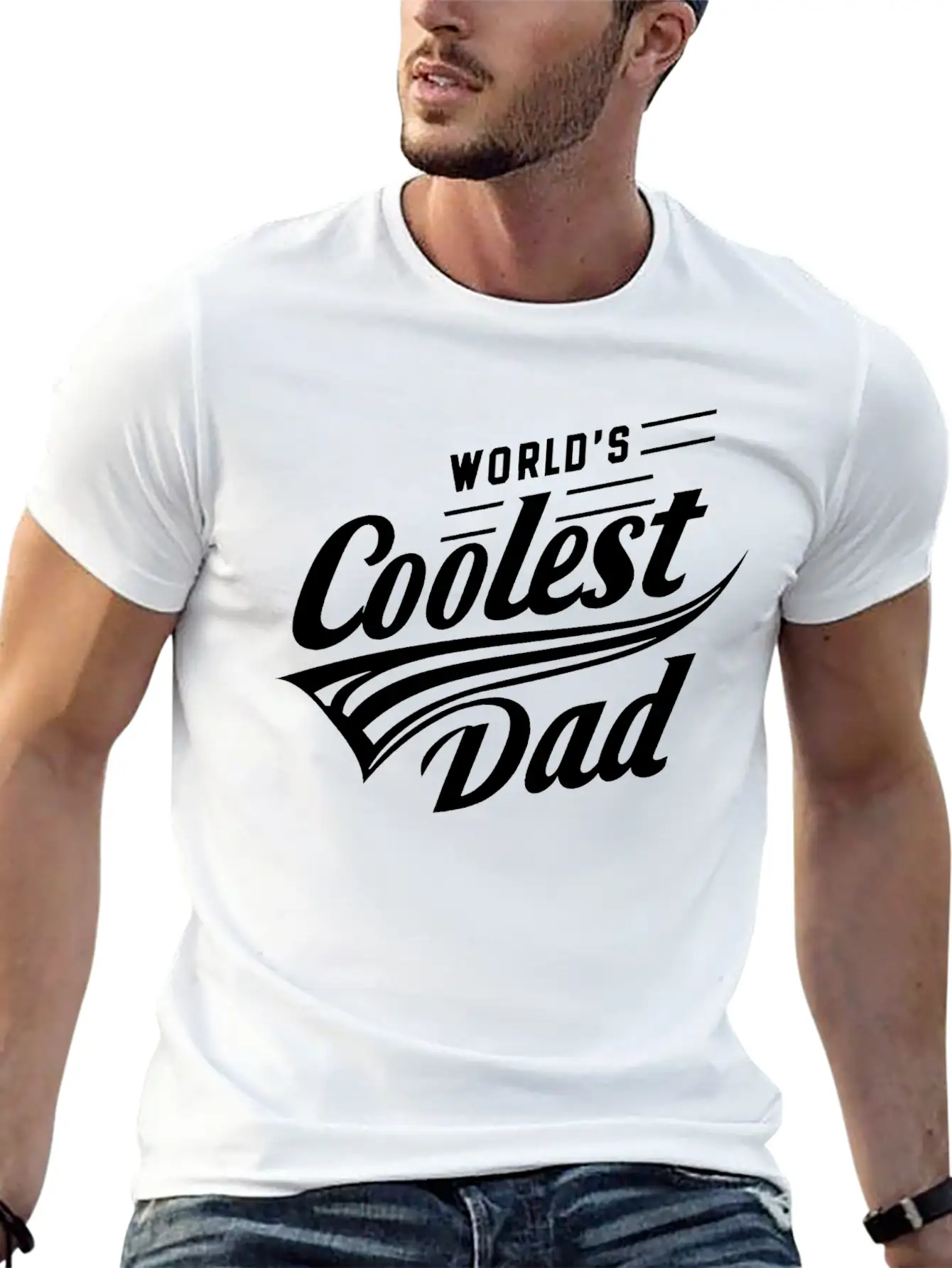 World Coolest Dad Essential Cotton Tee For Daily Outfits – Unisex Style